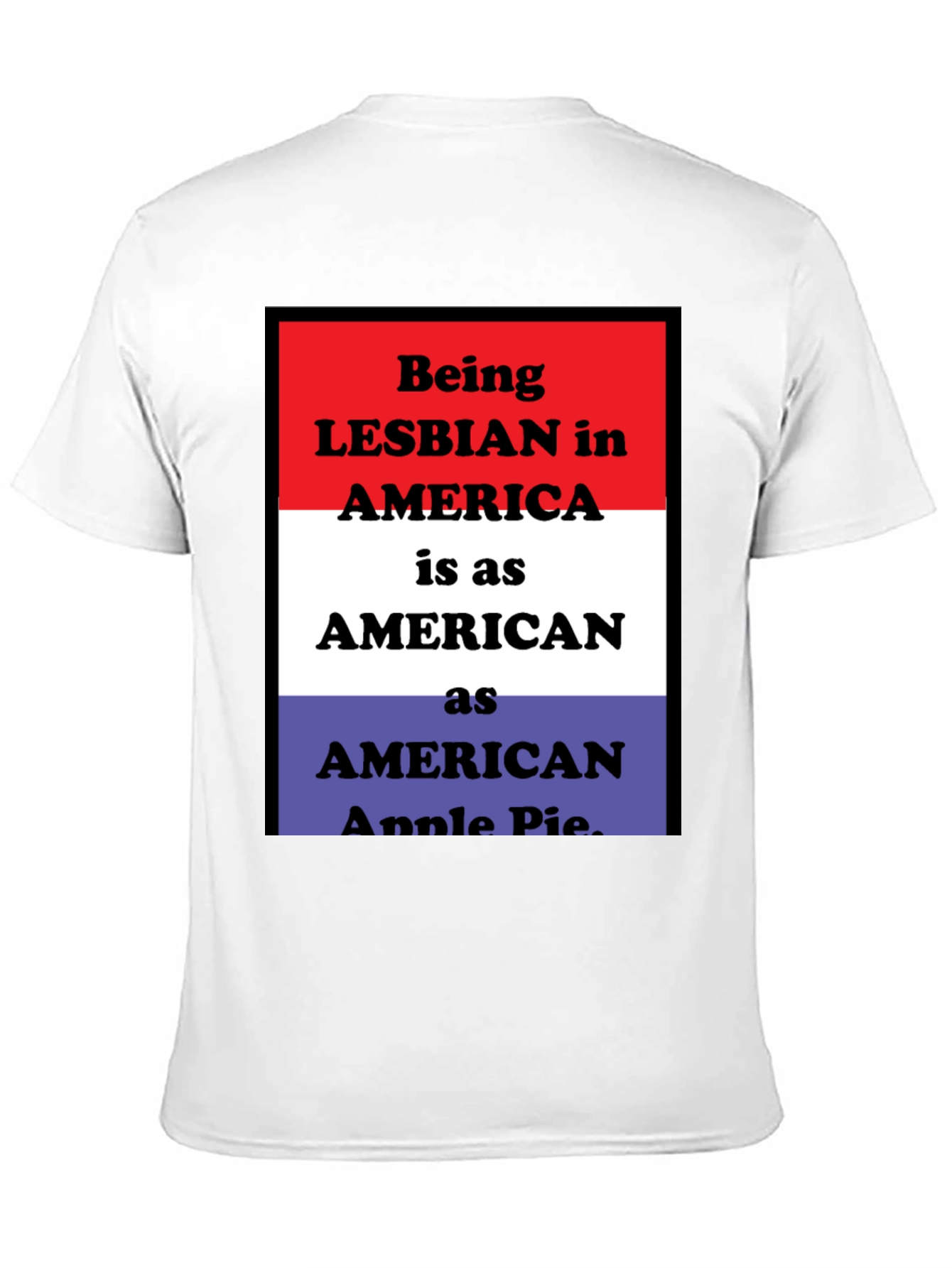Lesbian Pride T-Shirt - American Flag Design