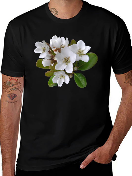 Floral T-Shirt: White Blossom Tee