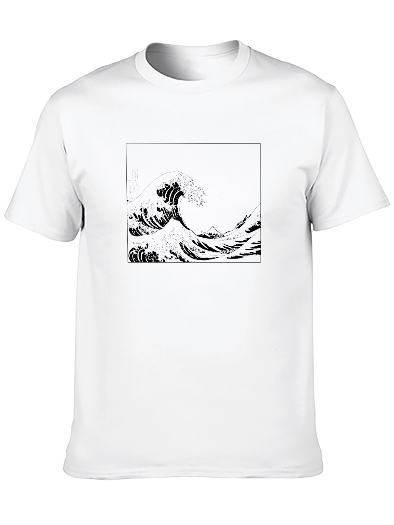 Great Wave Graphic Tee - Stylish Black T-Shirt