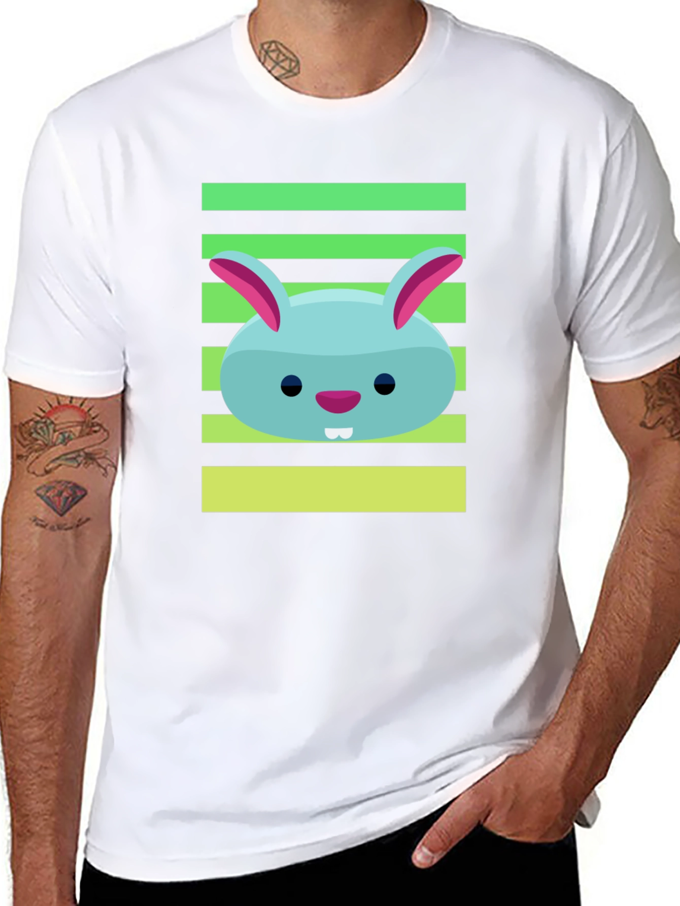 Cute Bunny Graphic Tee - Fun & Stylish T-Shirt
