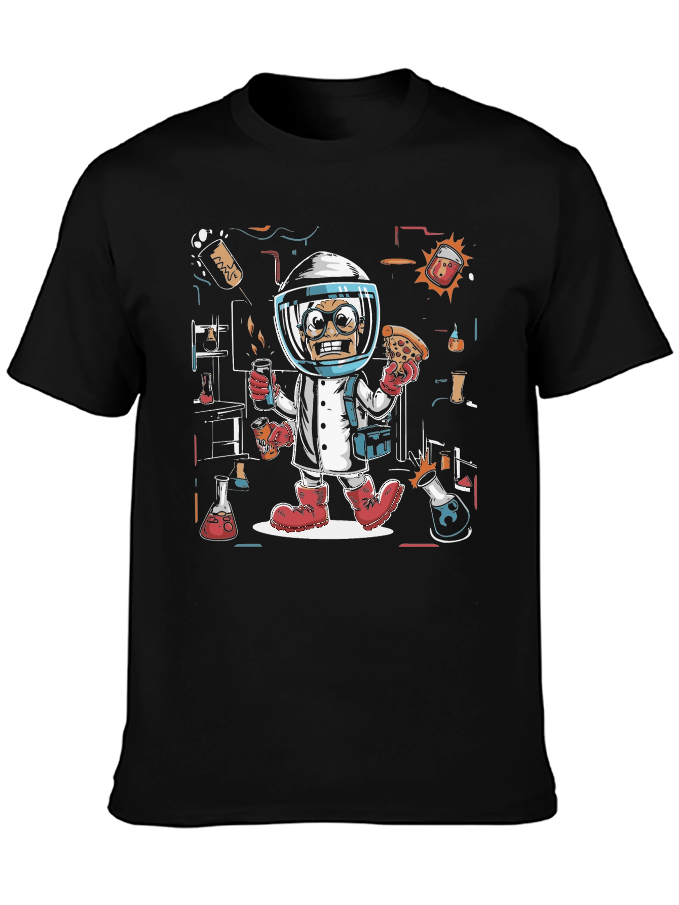 Mad Scientist Pizza T-Shirt