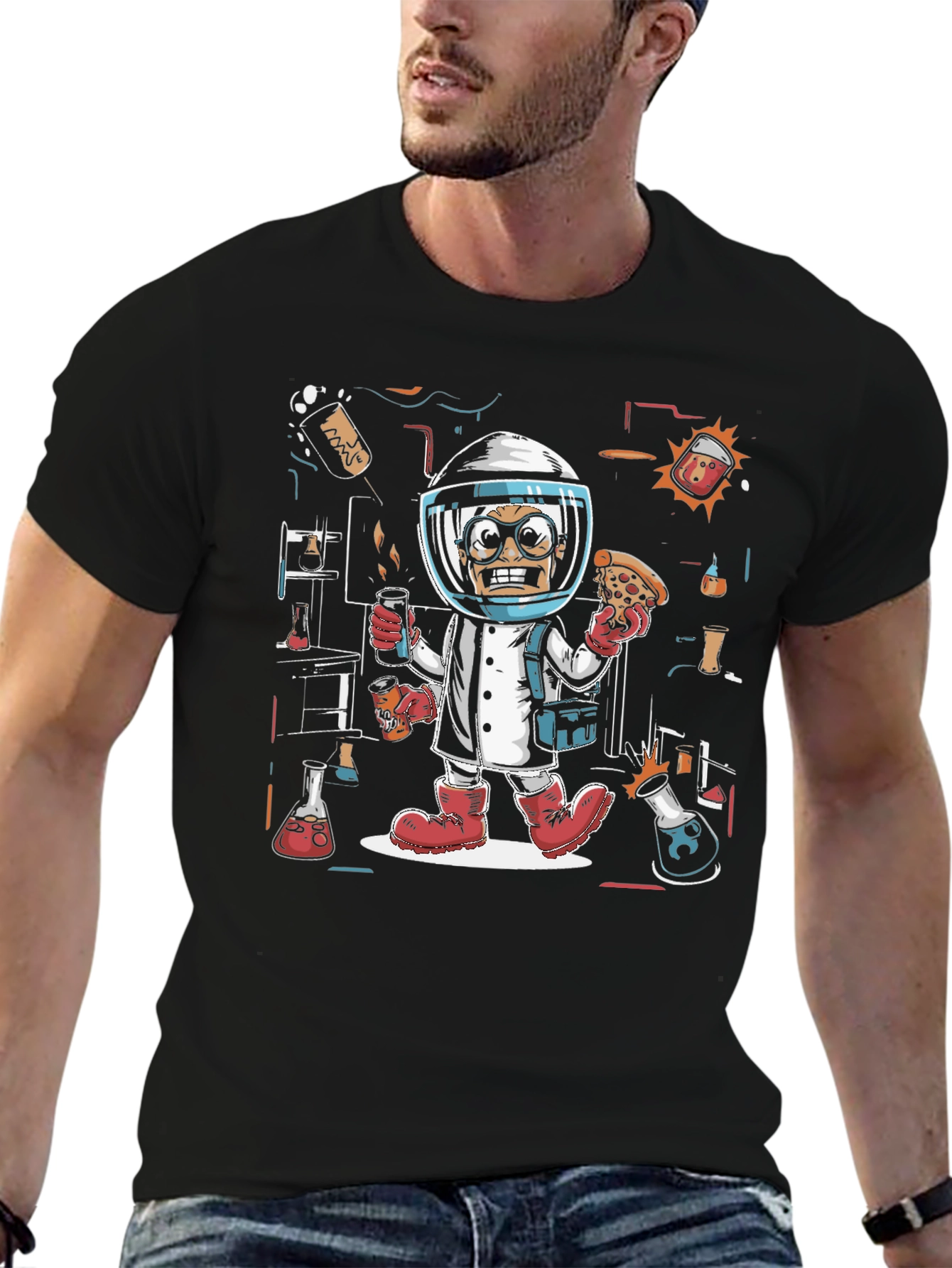 Mad Scientist Pizza T-Shirt