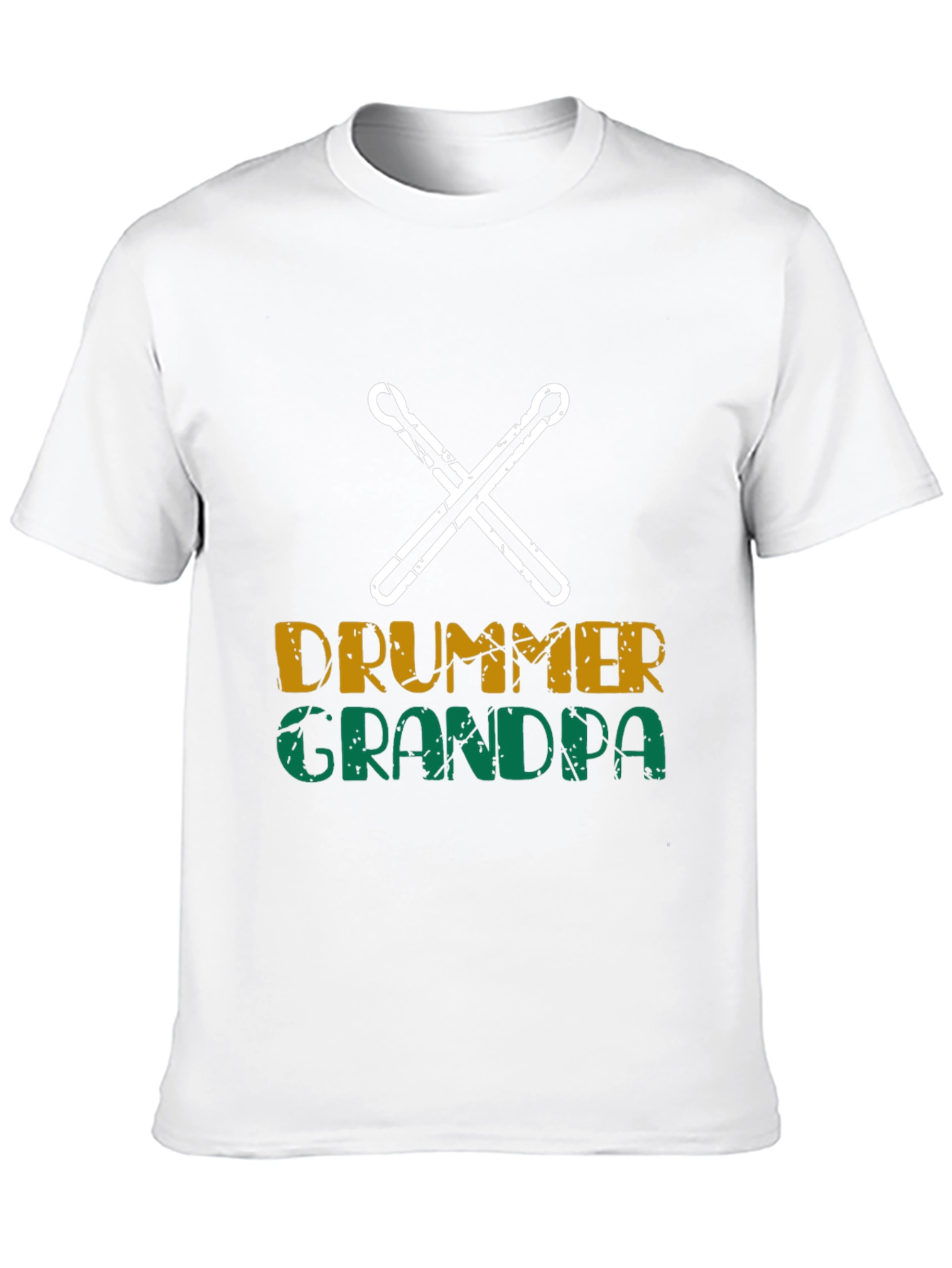 Drummer Grandpa Black T-Shirt