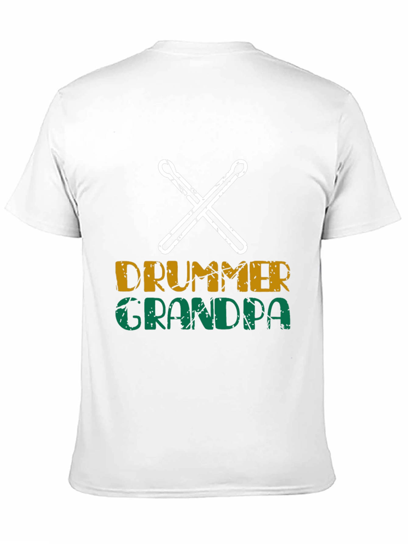 Drummer Grandpa Black T-Shirt