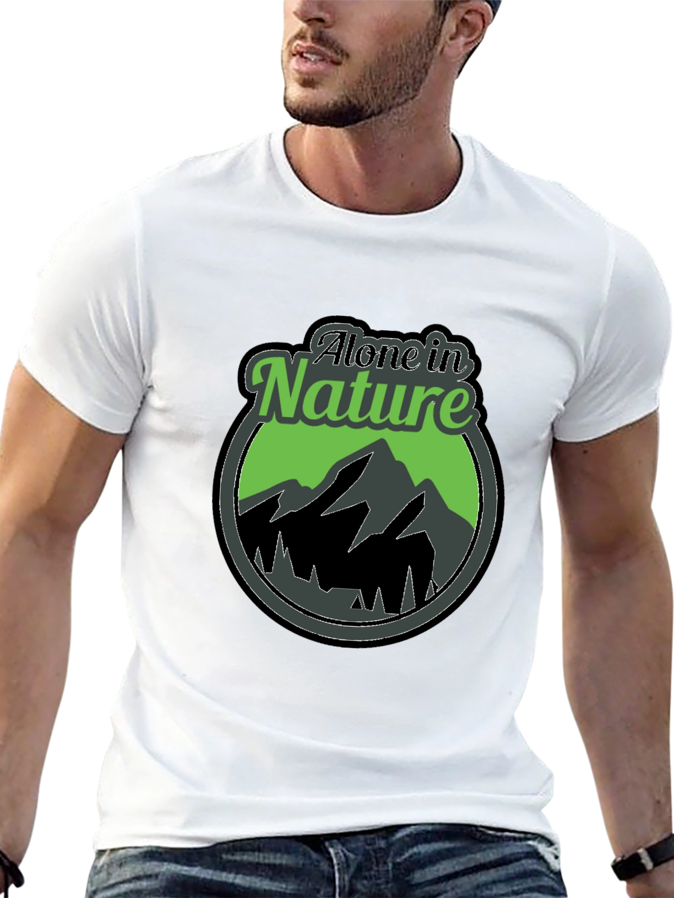 Alone in Nature Graphic T-Shirt