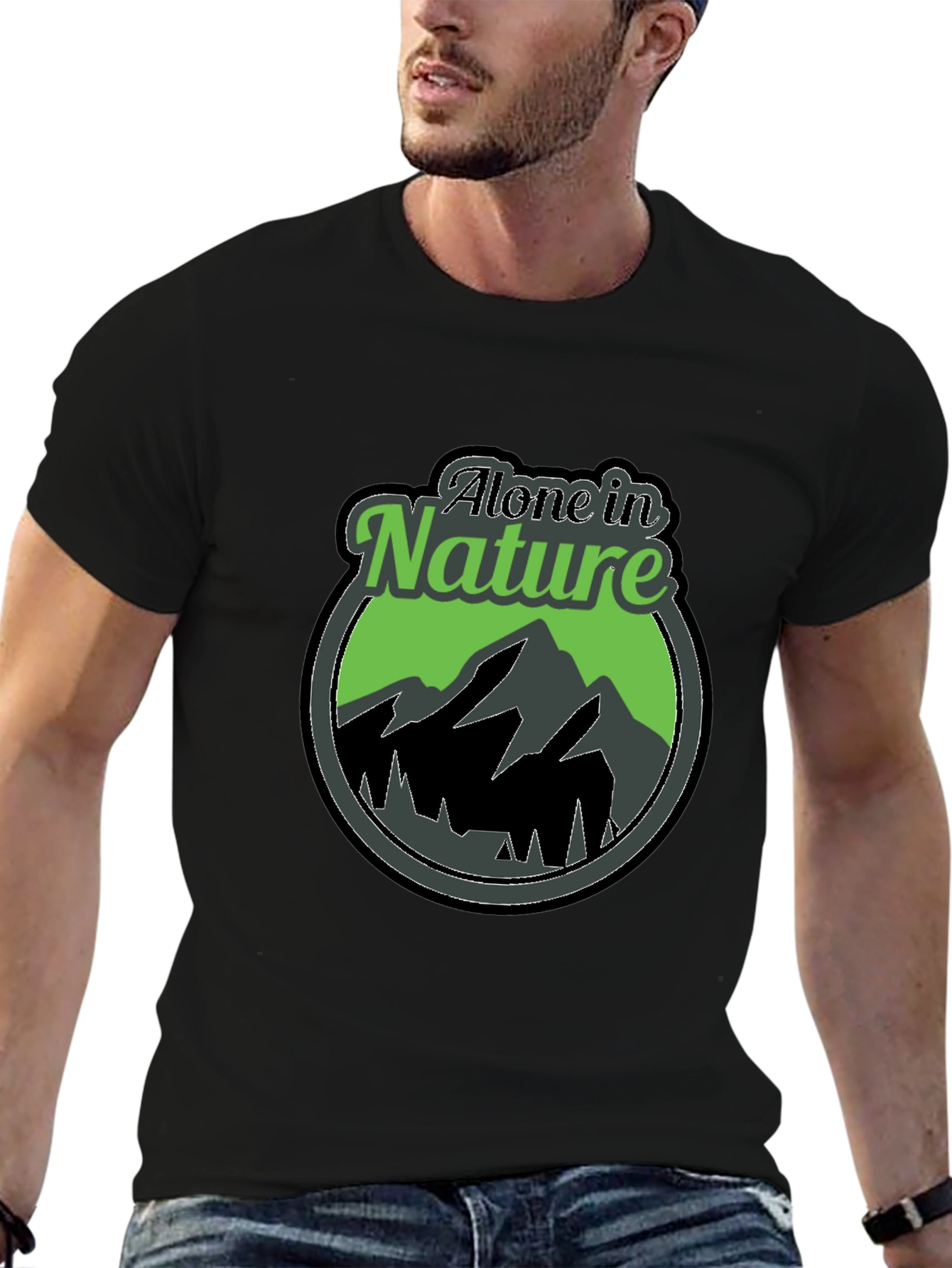 Alone in Nature Graphic T-Shirt