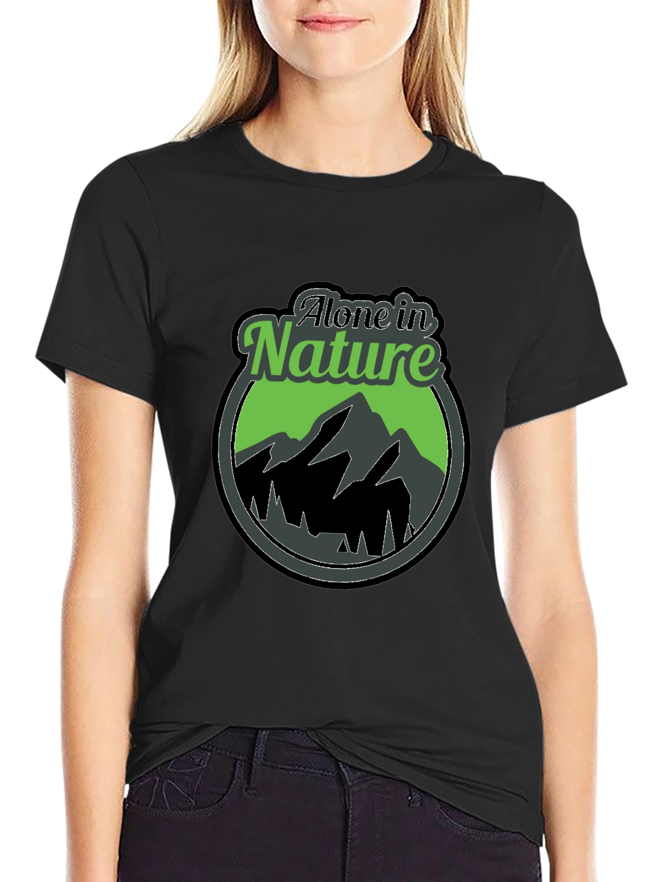 Alone in Nature Graphic T-Shirt