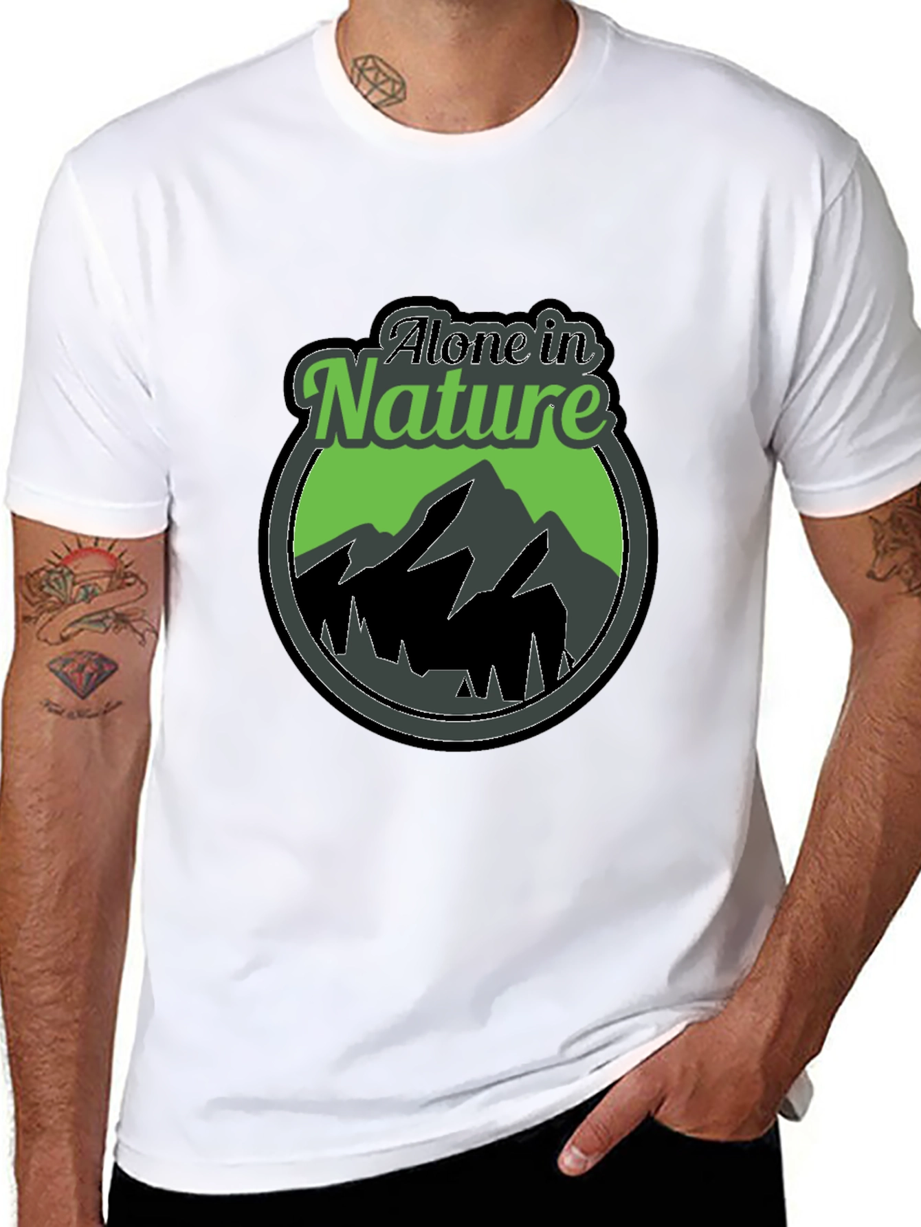 Alone in Nature Graphic T-Shirt