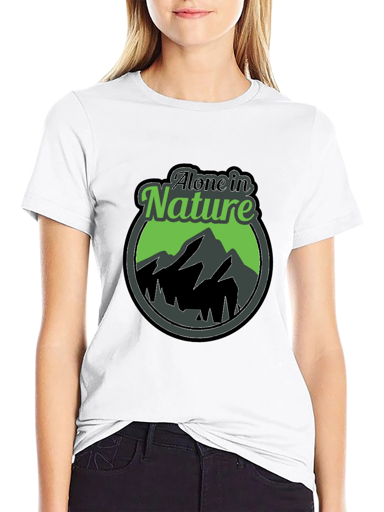 Alone in Nature Graphic T-Shirt