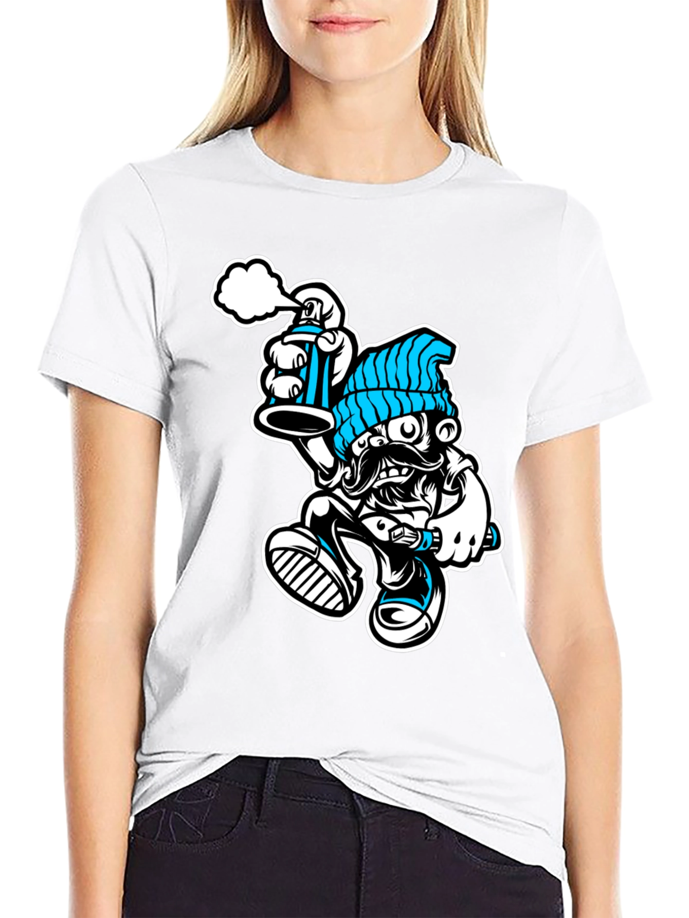 Cool Graphic T-Shirt: Graffiti Man