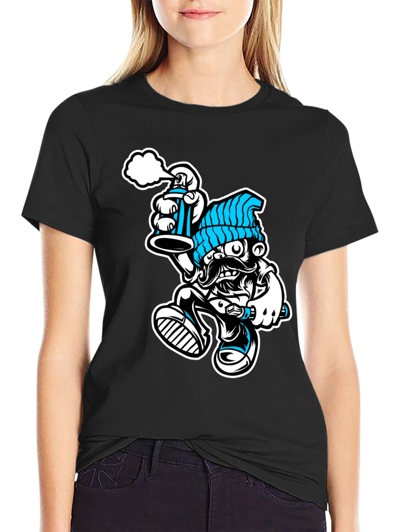 Cool Graphic T-Shirt: Graffiti Man