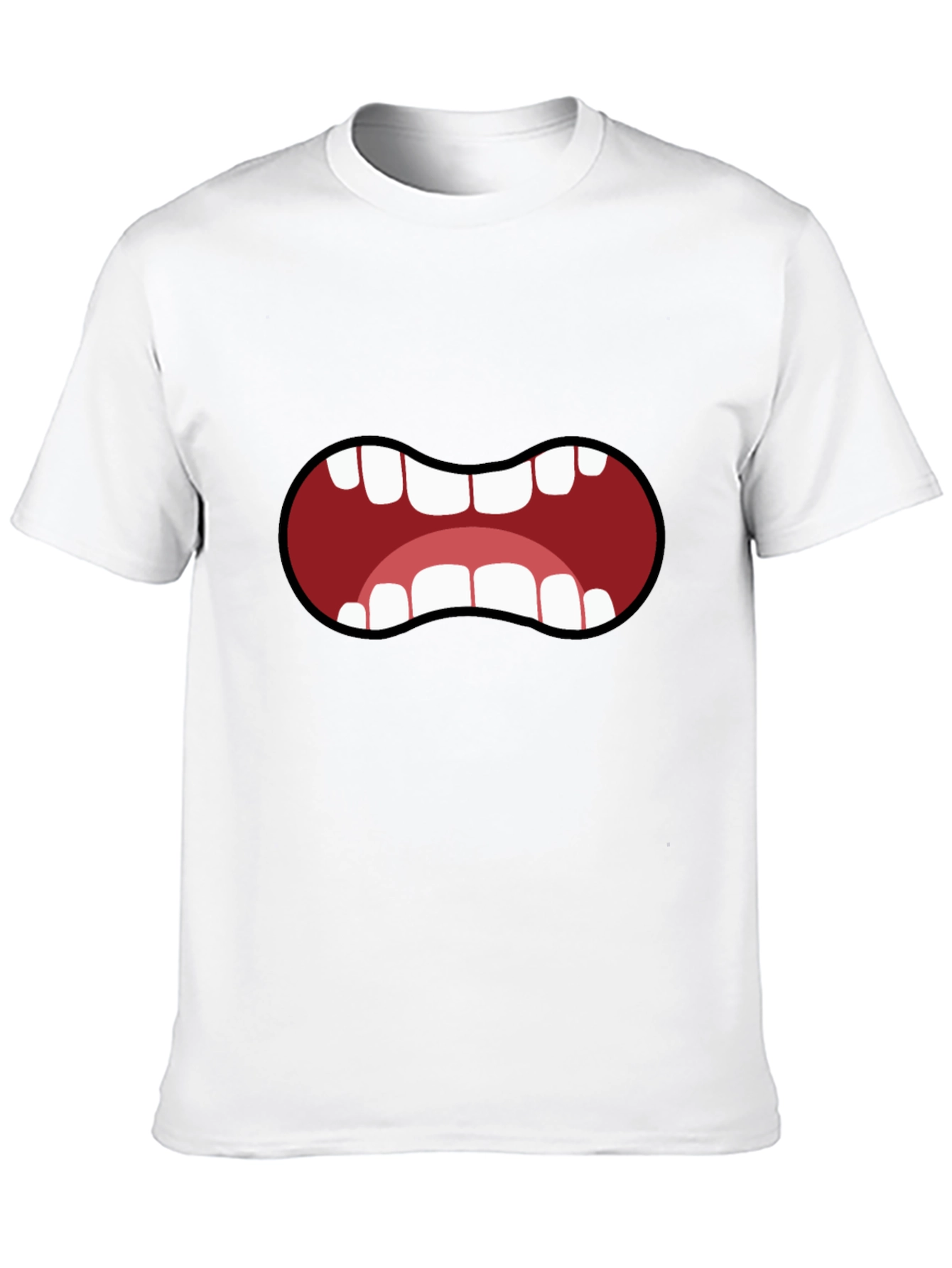 Cartoon Mouth T-Shirt - Funny Graphic Tee