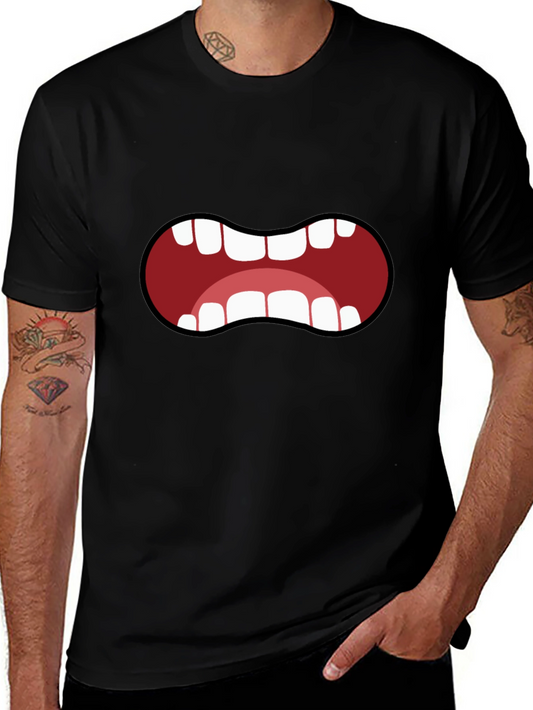 Cartoon Mouth T-Shirt - Funny Graphic Tee