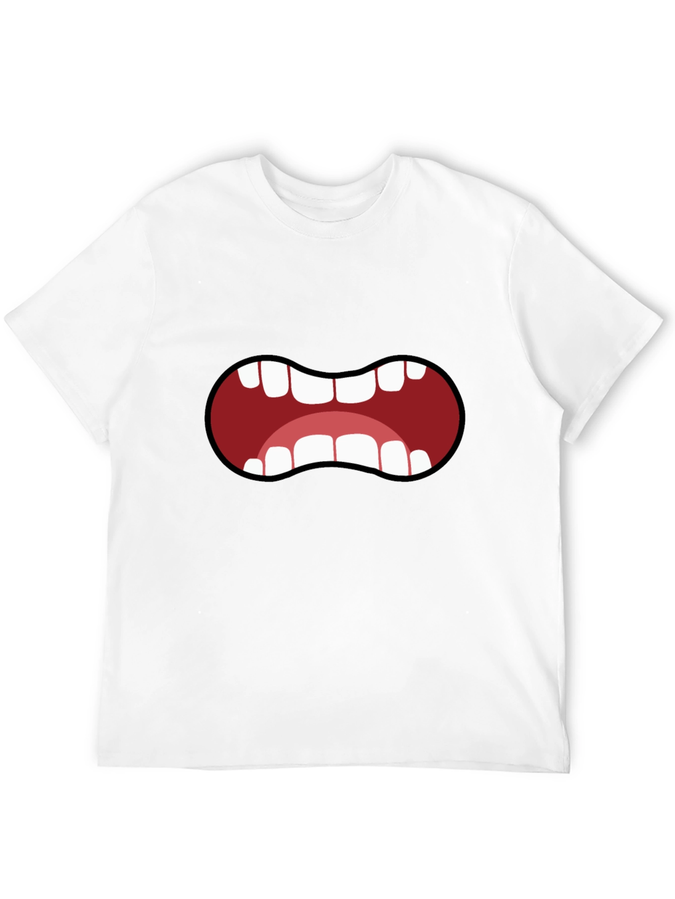 Cartoon Mouth T-Shirt - Funny Graphic Tee