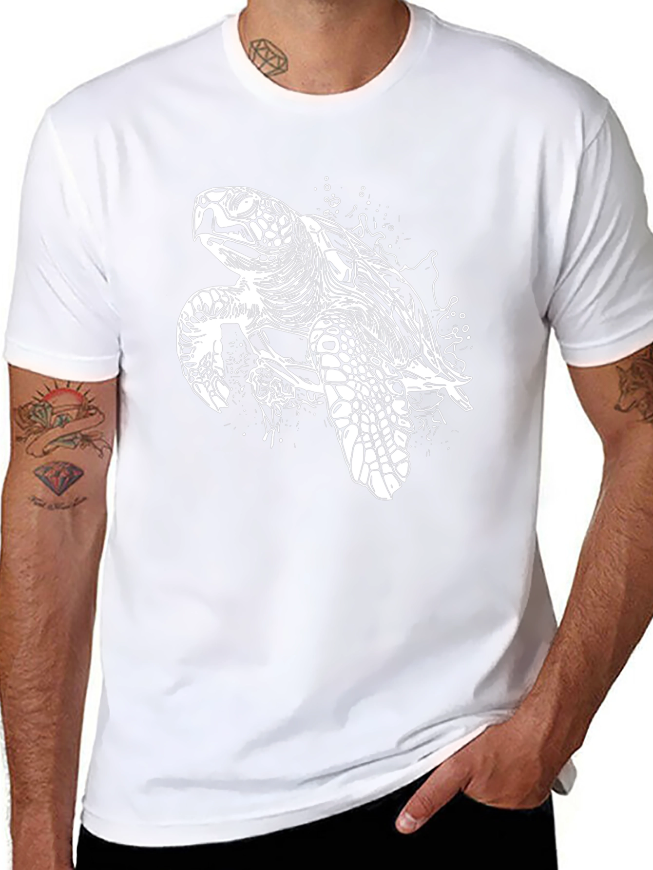 Sea Turtle Graphic Tee - Black Unisex T-Shirt