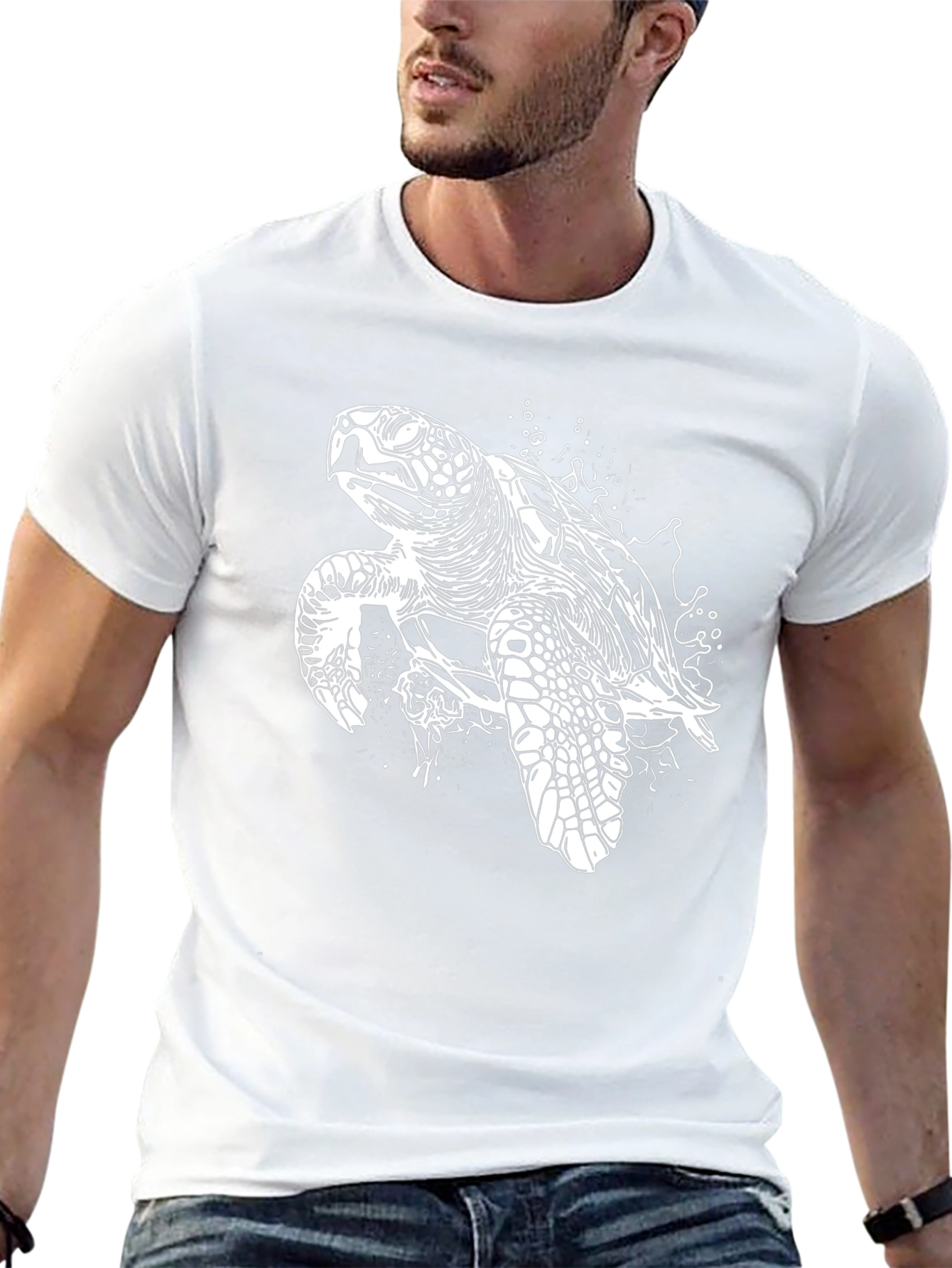 Sea Turtle Graphic Tee - Black Unisex T-Shirt