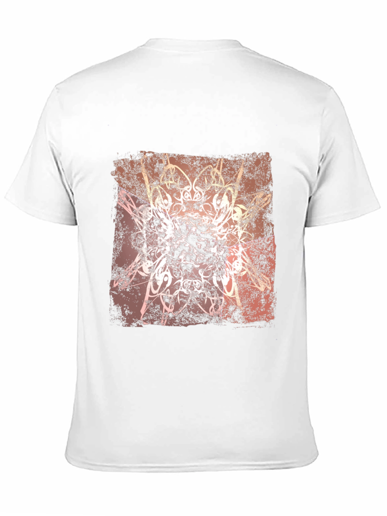 Abstract Graphic Tee - Black Cotton Blend