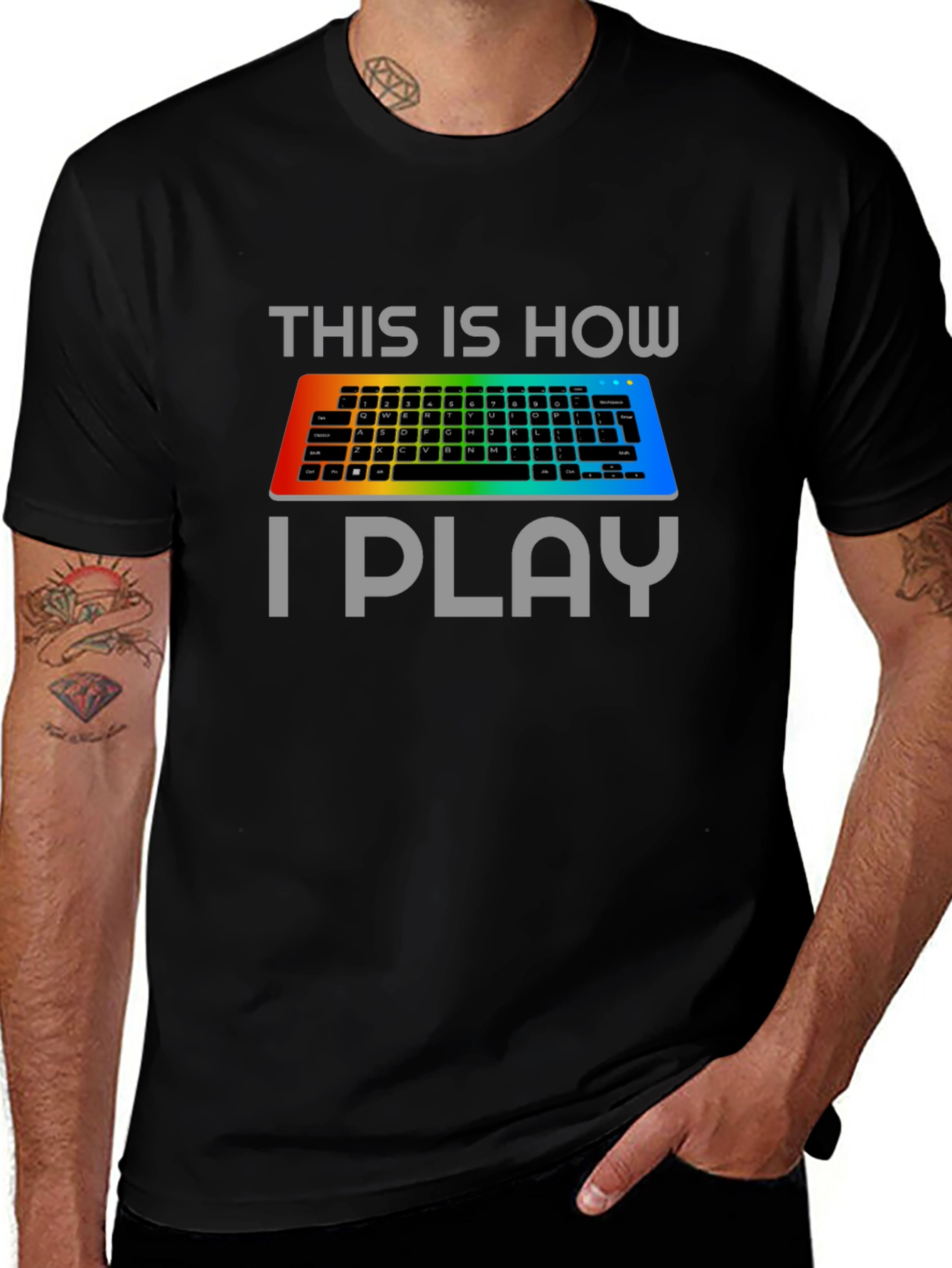 Gamer Keyboard T-Shirt - This Is How I Play