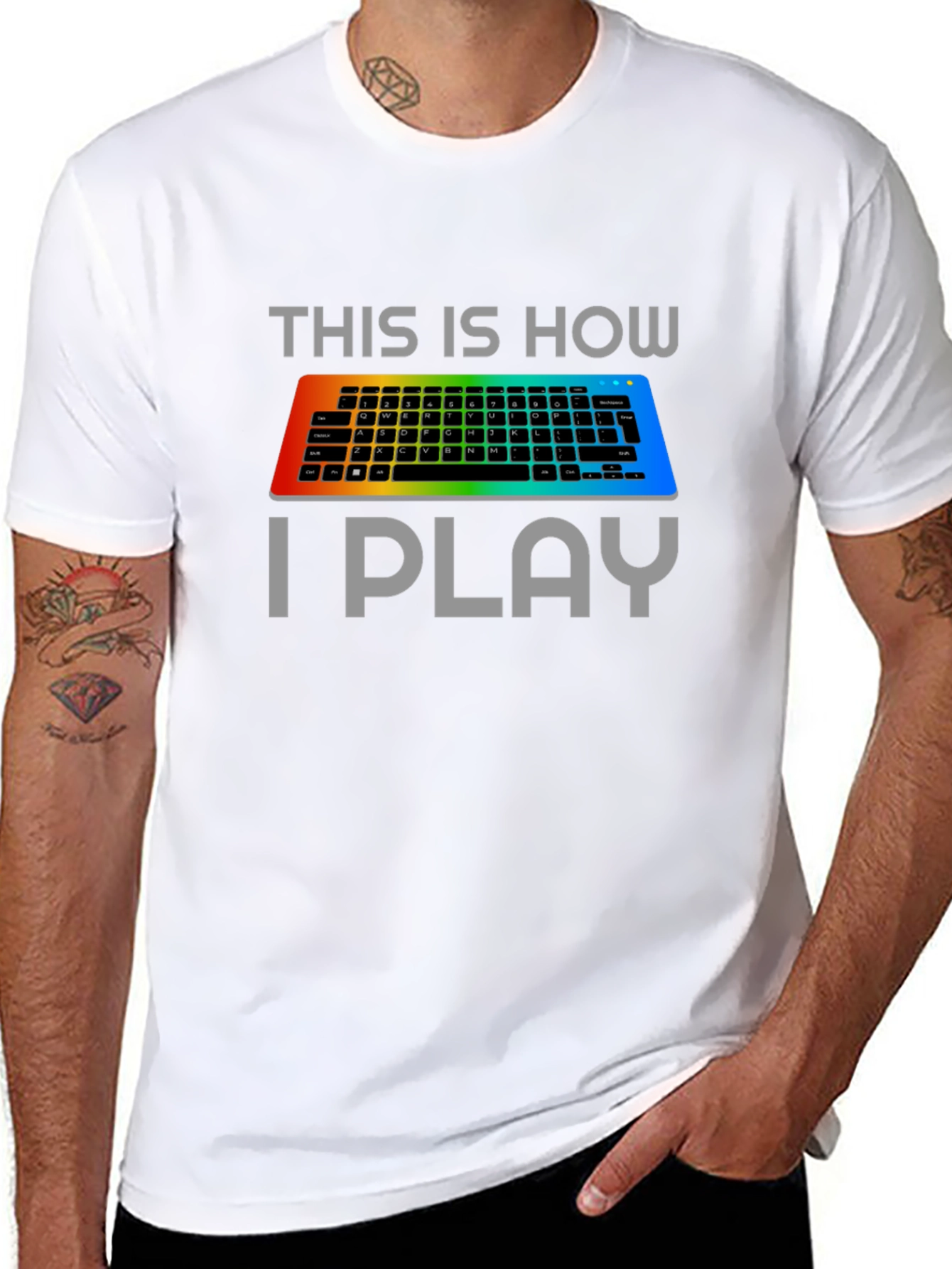 Gamer Keyboard T-Shirt - This Is How I Play