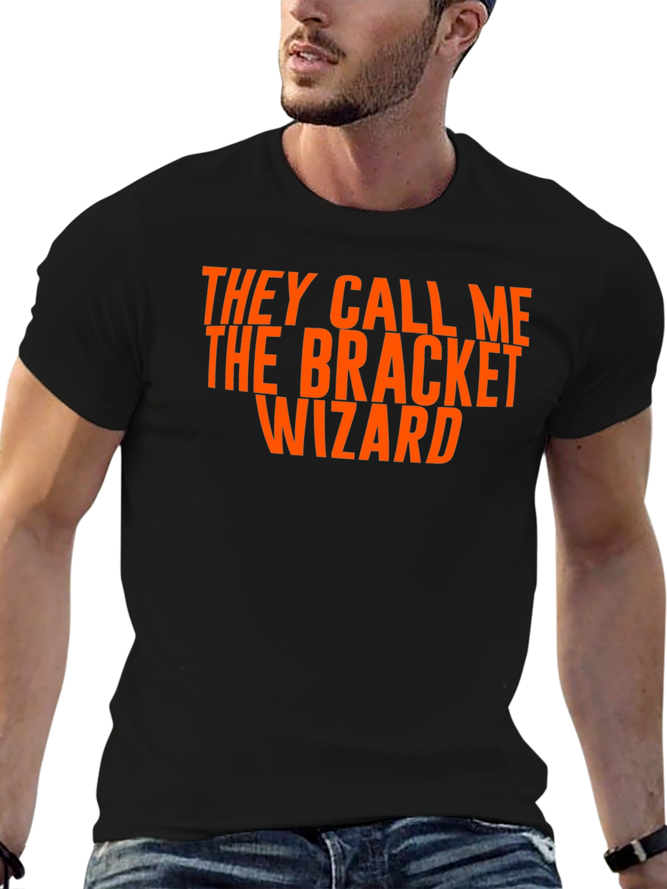 Bracket Wizard T-Shirt - Novelty Graphic Tee