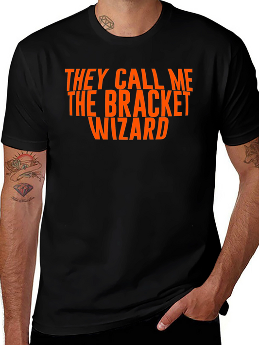 Bracket Wizard T-Shirt - Novelty Graphic Tee