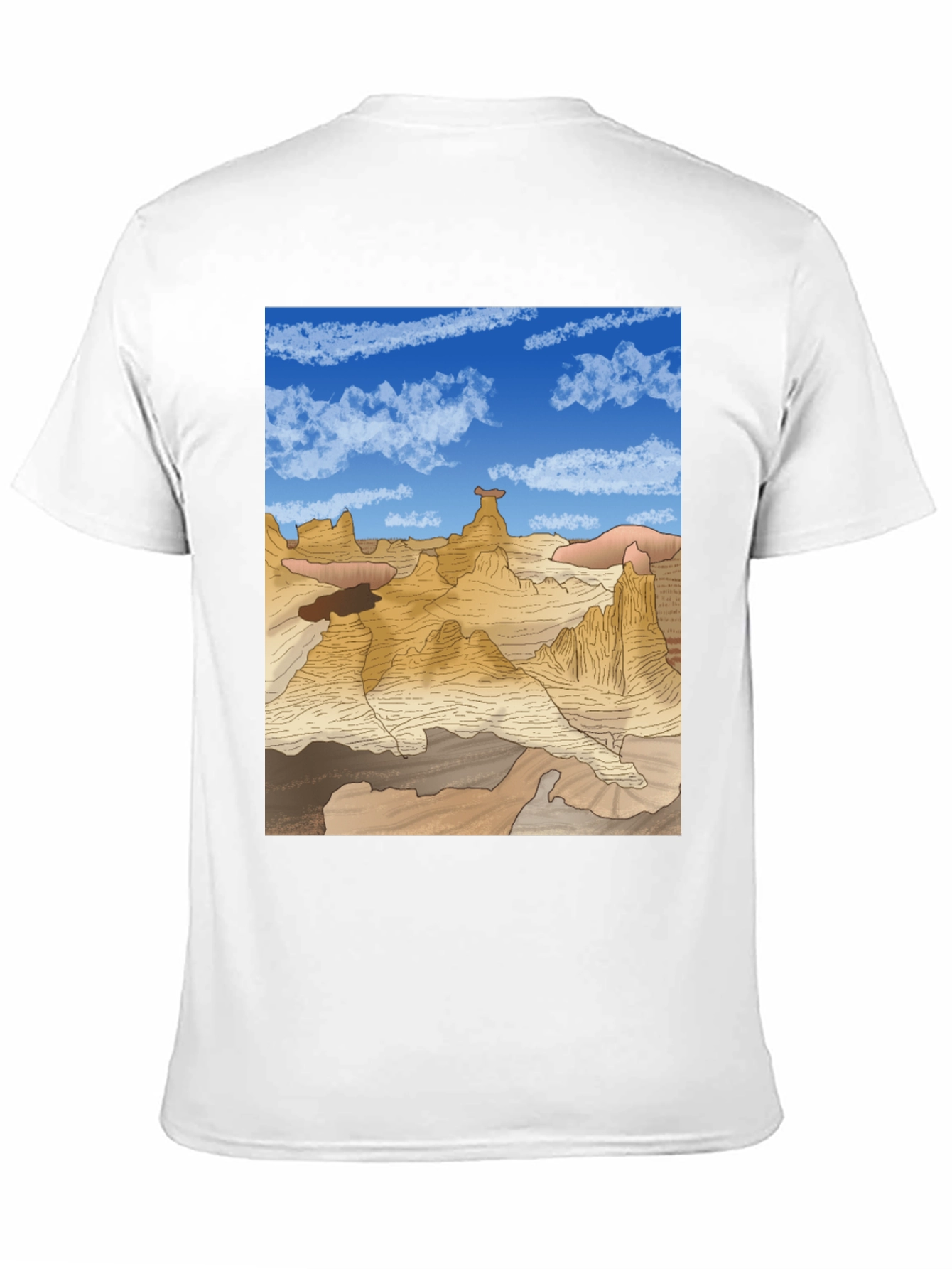 Desert Landscape Graphic Tee - Black