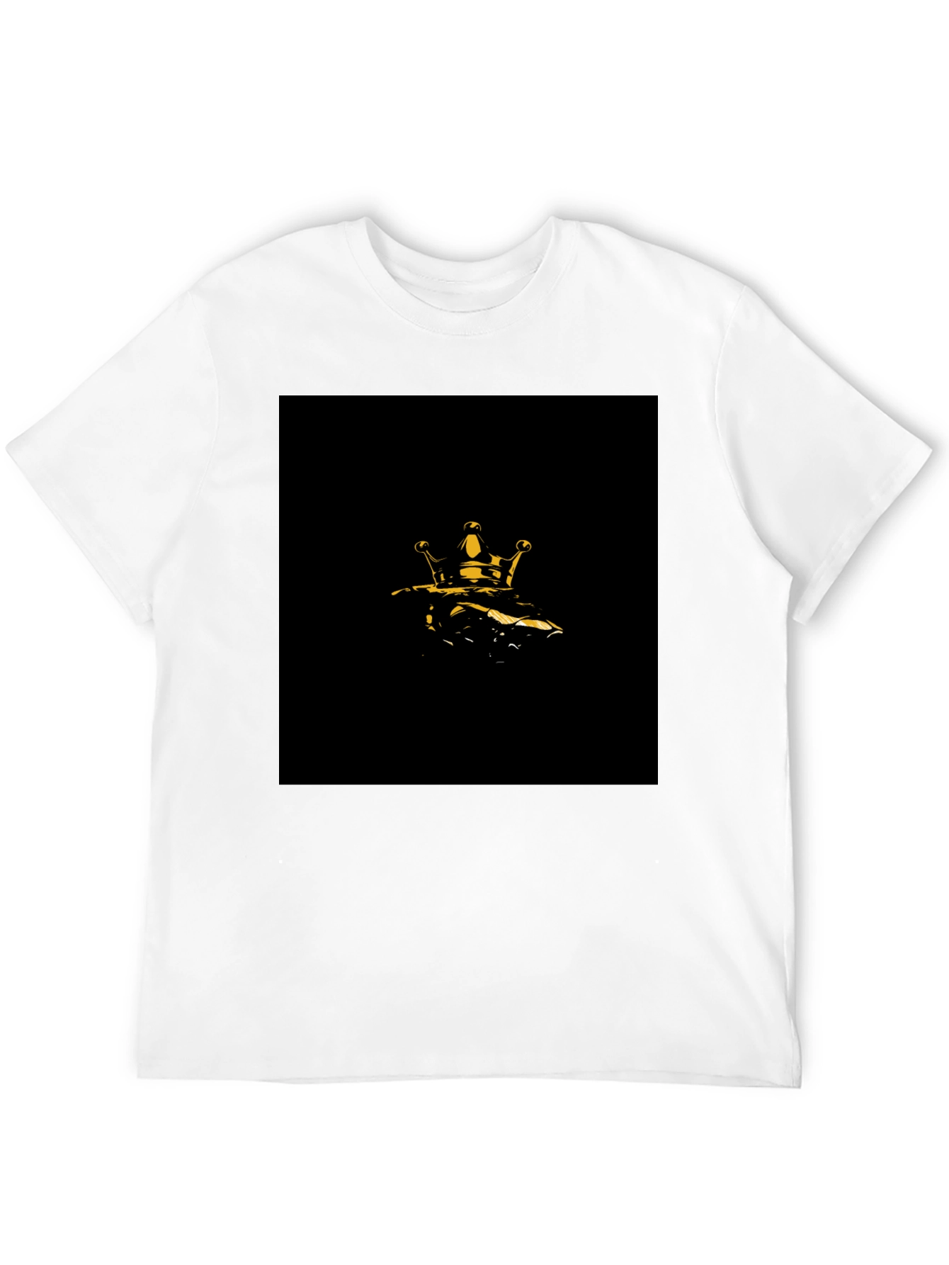 Golden Crown Graphic Black T-Shirt