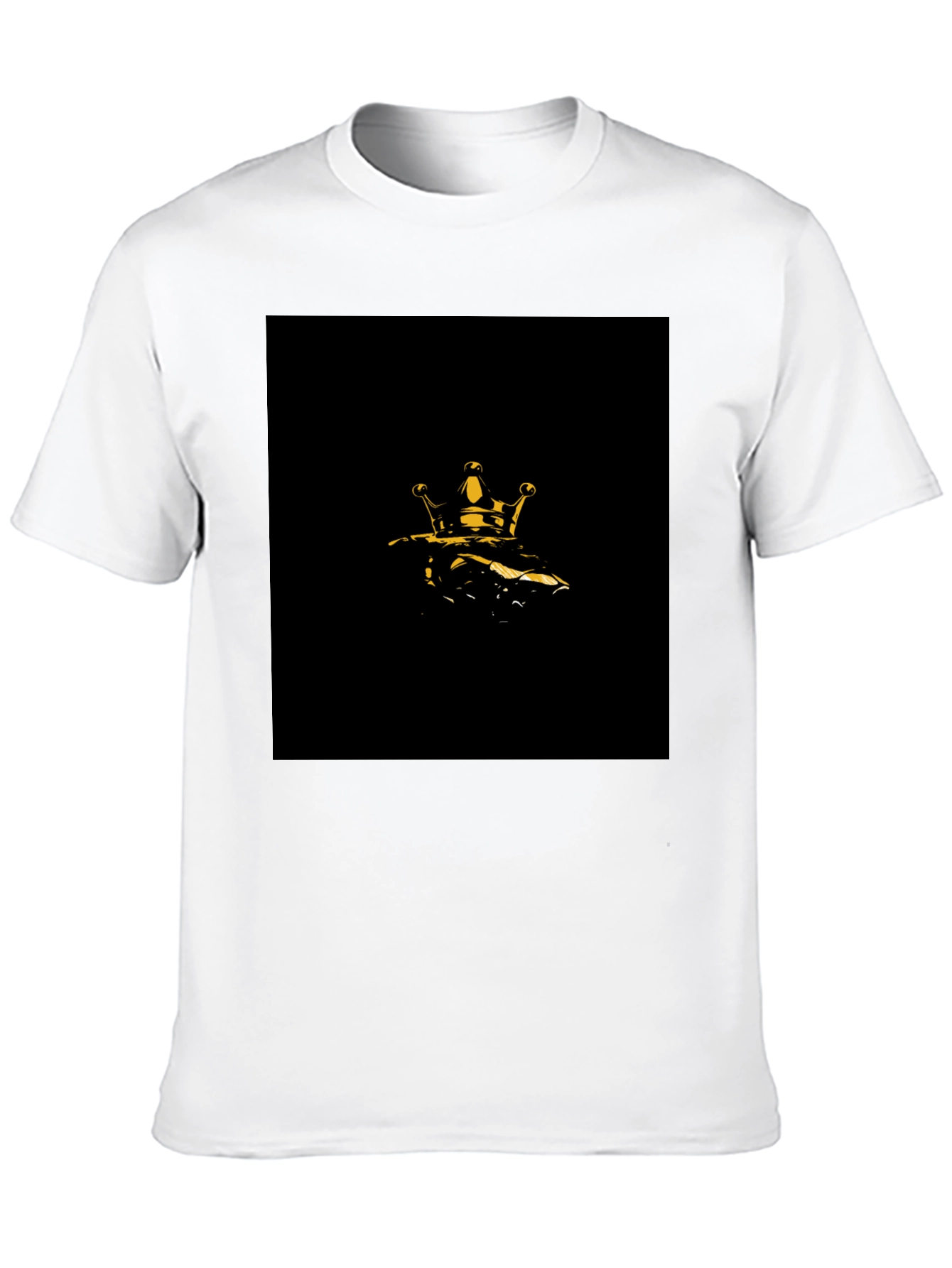 Golden Crown Graphic Black T-Shirt
