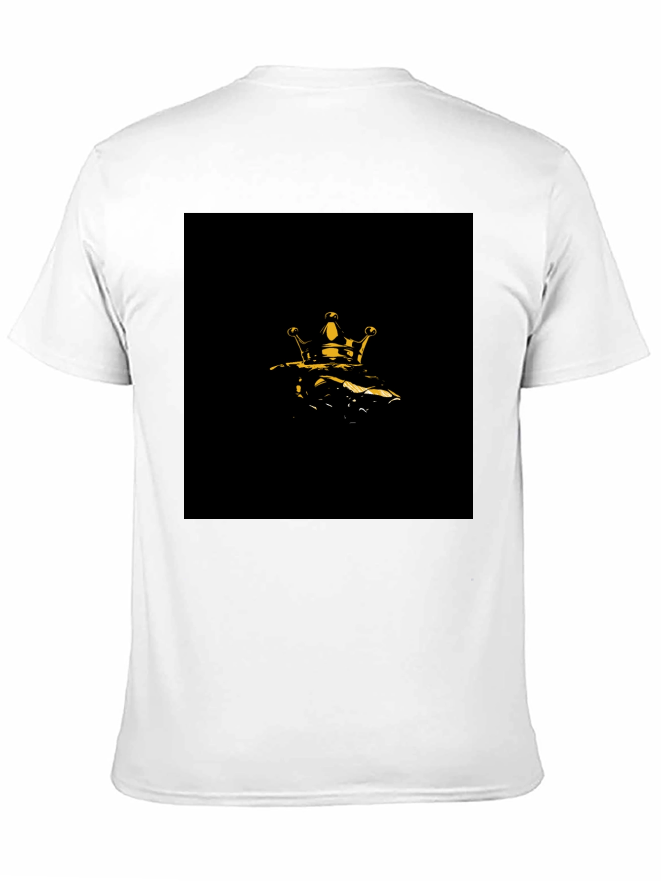 Golden Crown Graphic Black T-Shirt