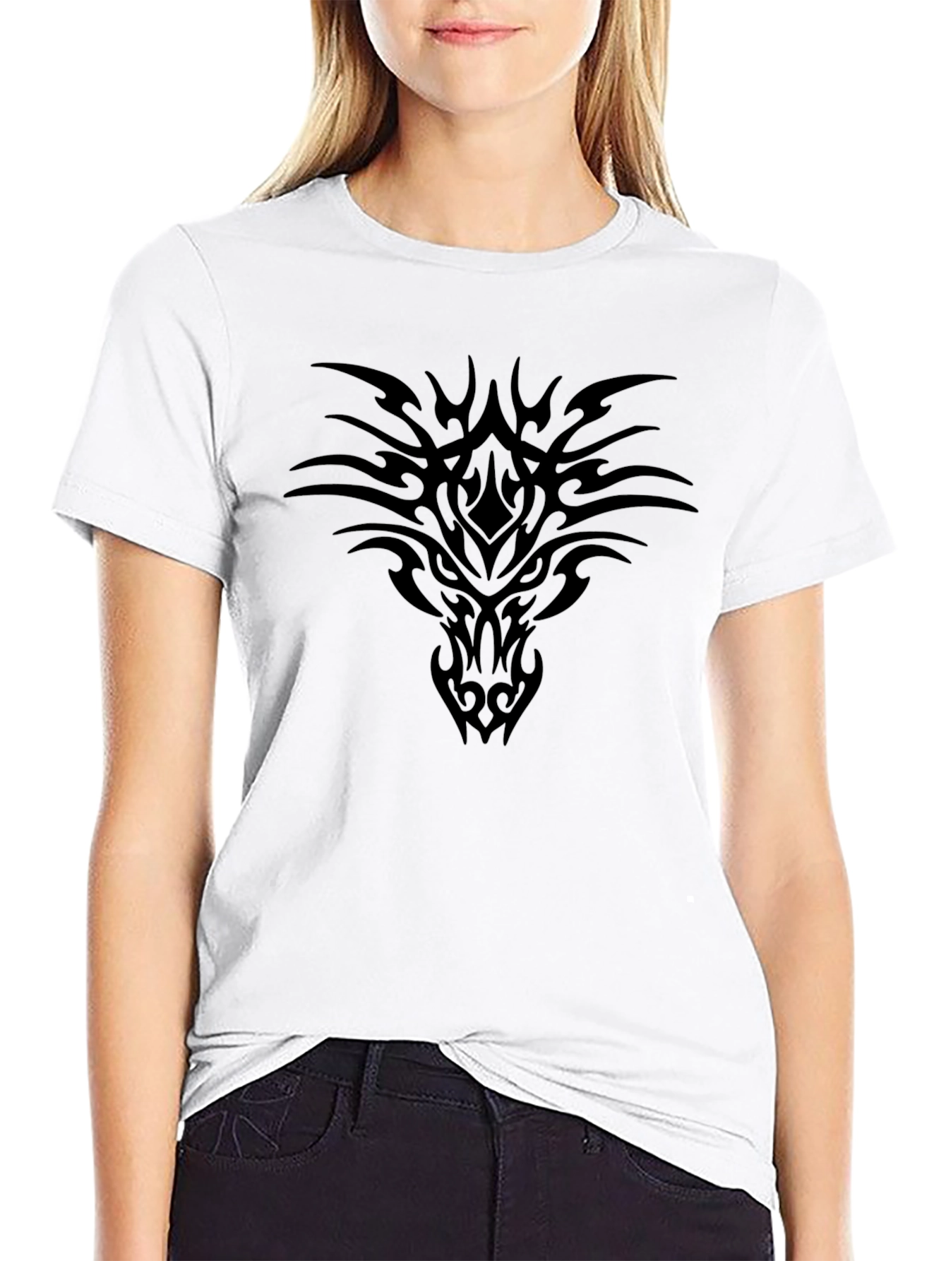Black Dragon Tribal Graphic Tee