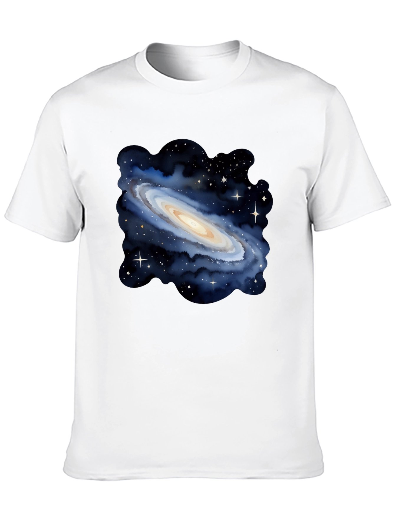 Galaxy Print Black T-Shirt