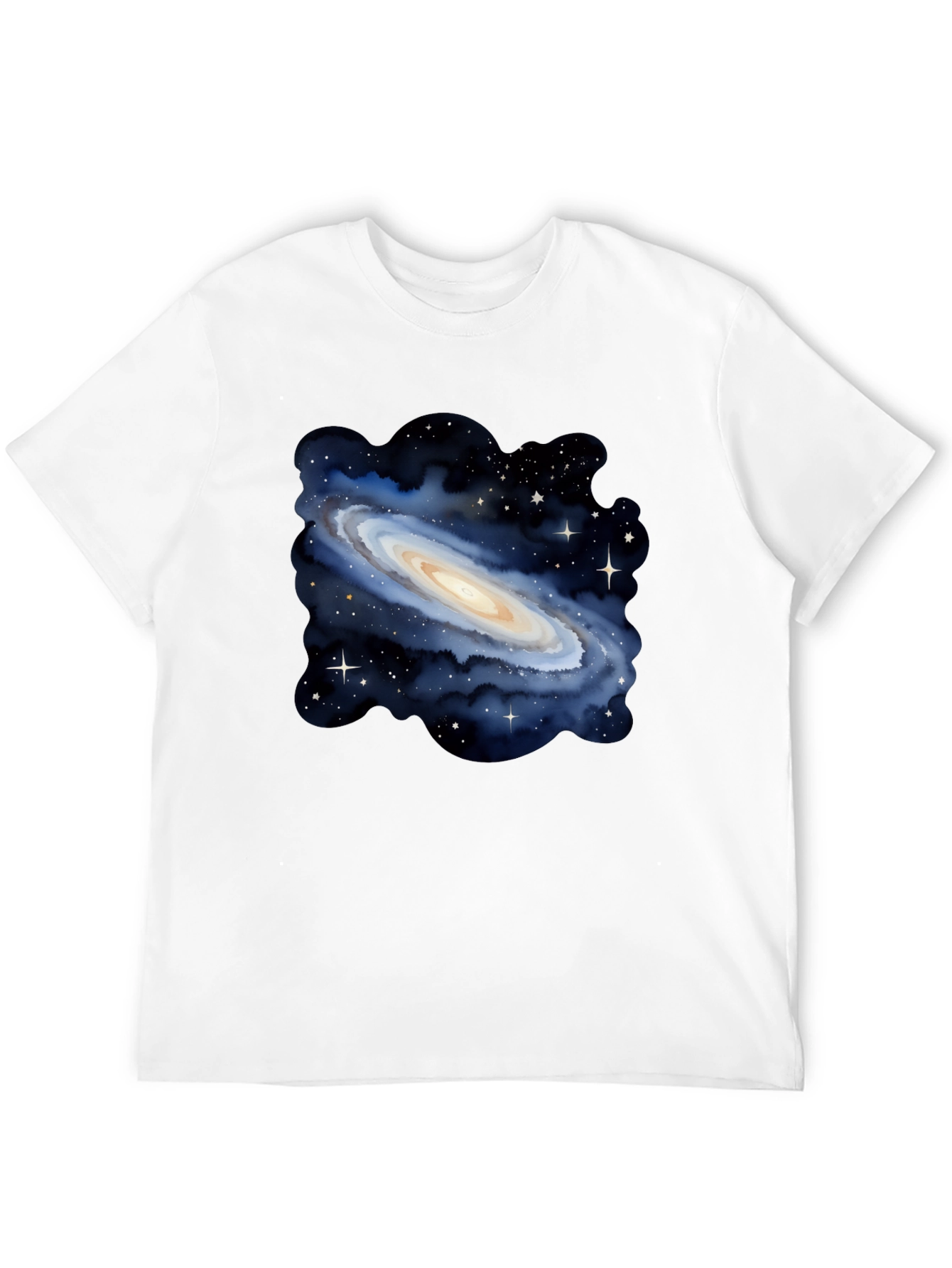 Galaxy Print Black T-Shirt