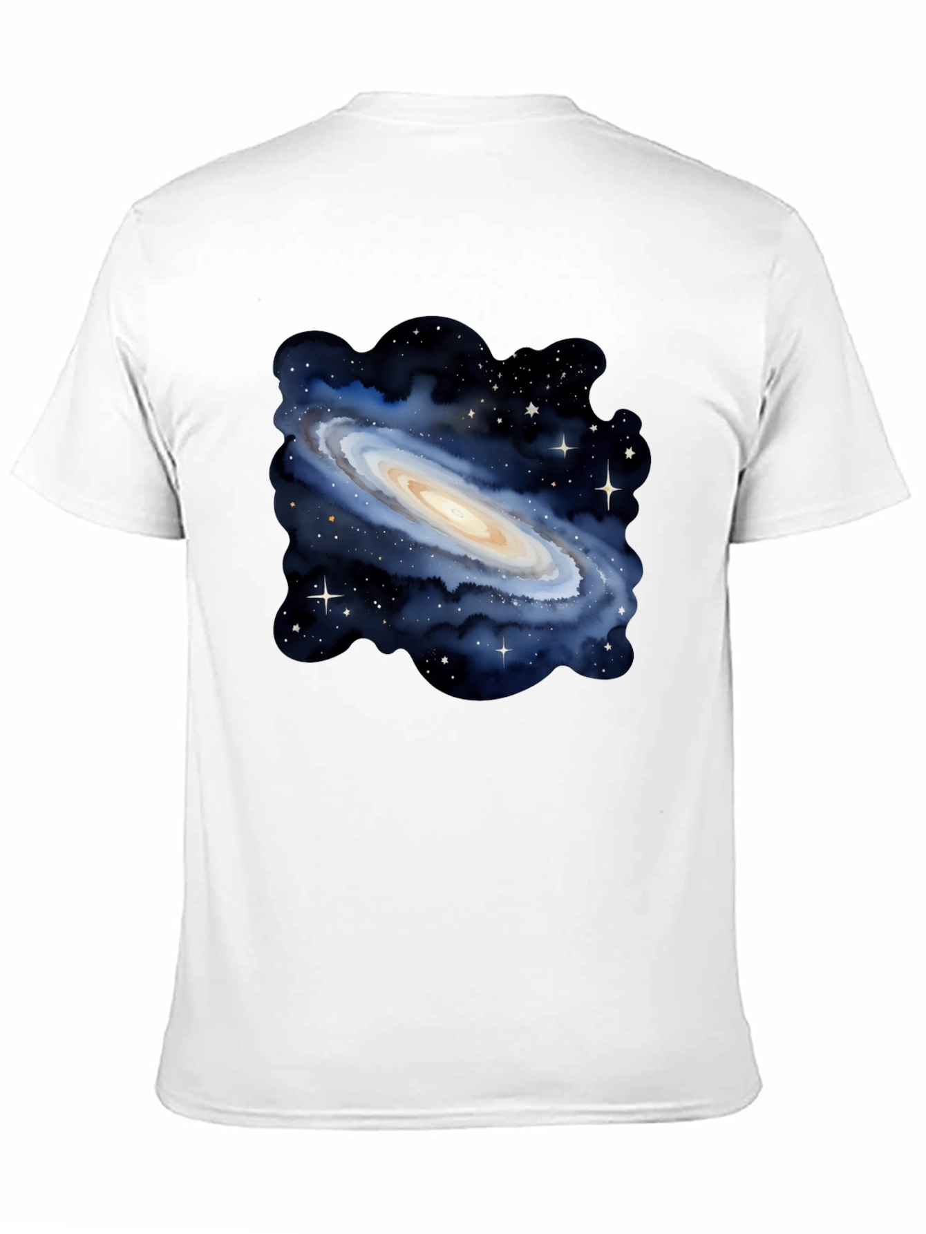 Galaxy Print Black T-Shirt