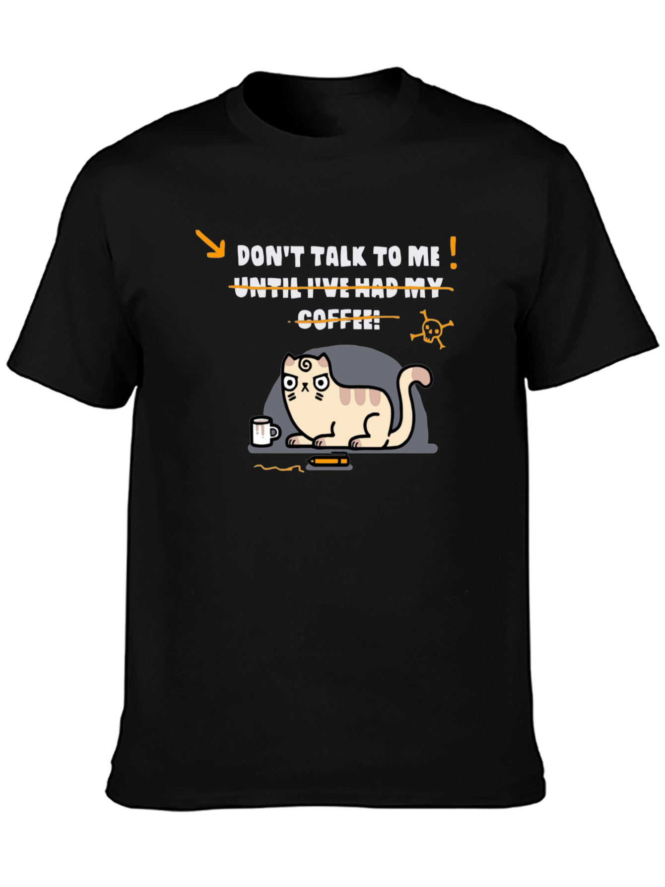 Dont Talk To Me Coffee Cat T-Shirt