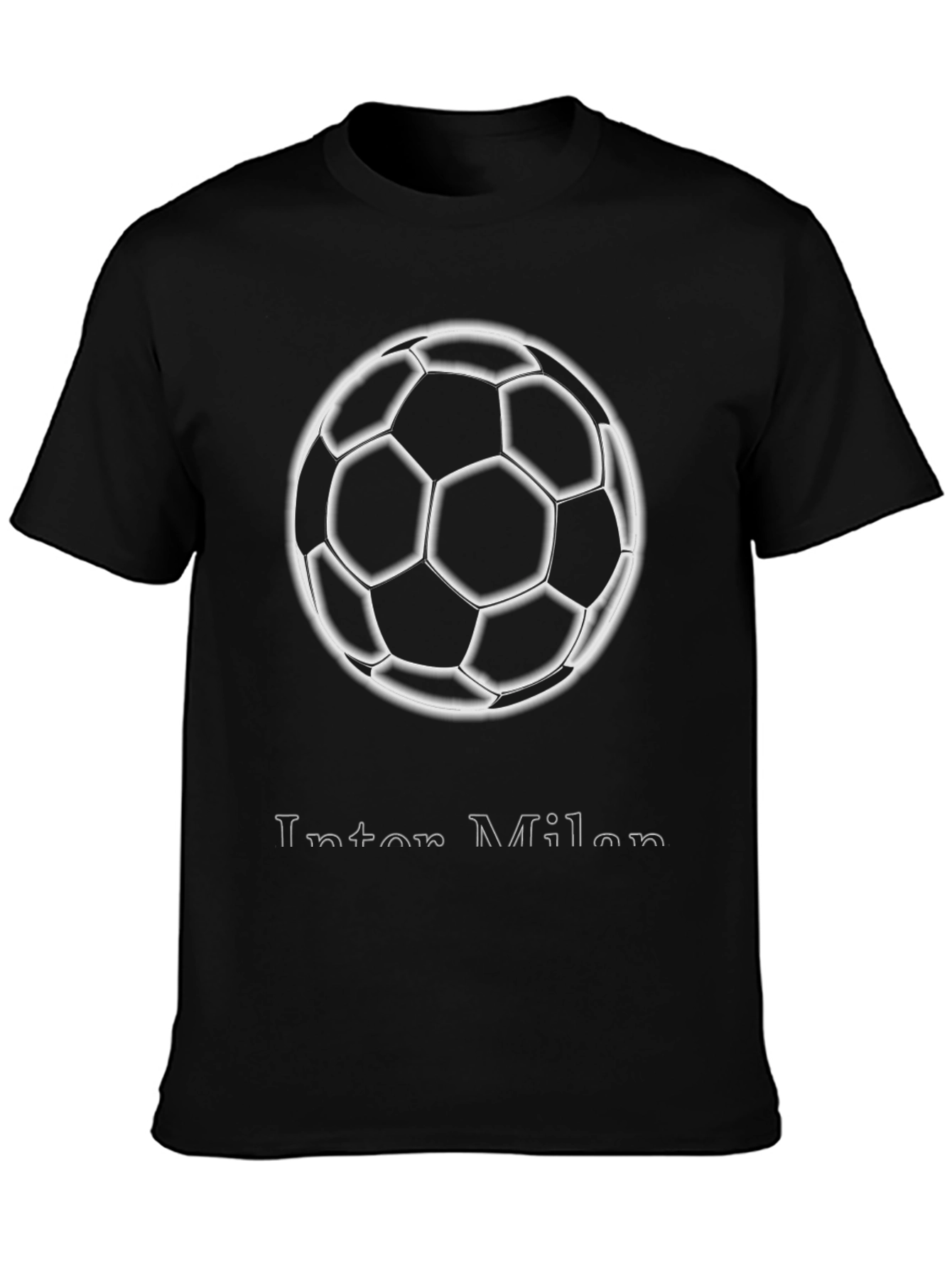 Inter Milan Soccer Ball Graphic T-Shirt