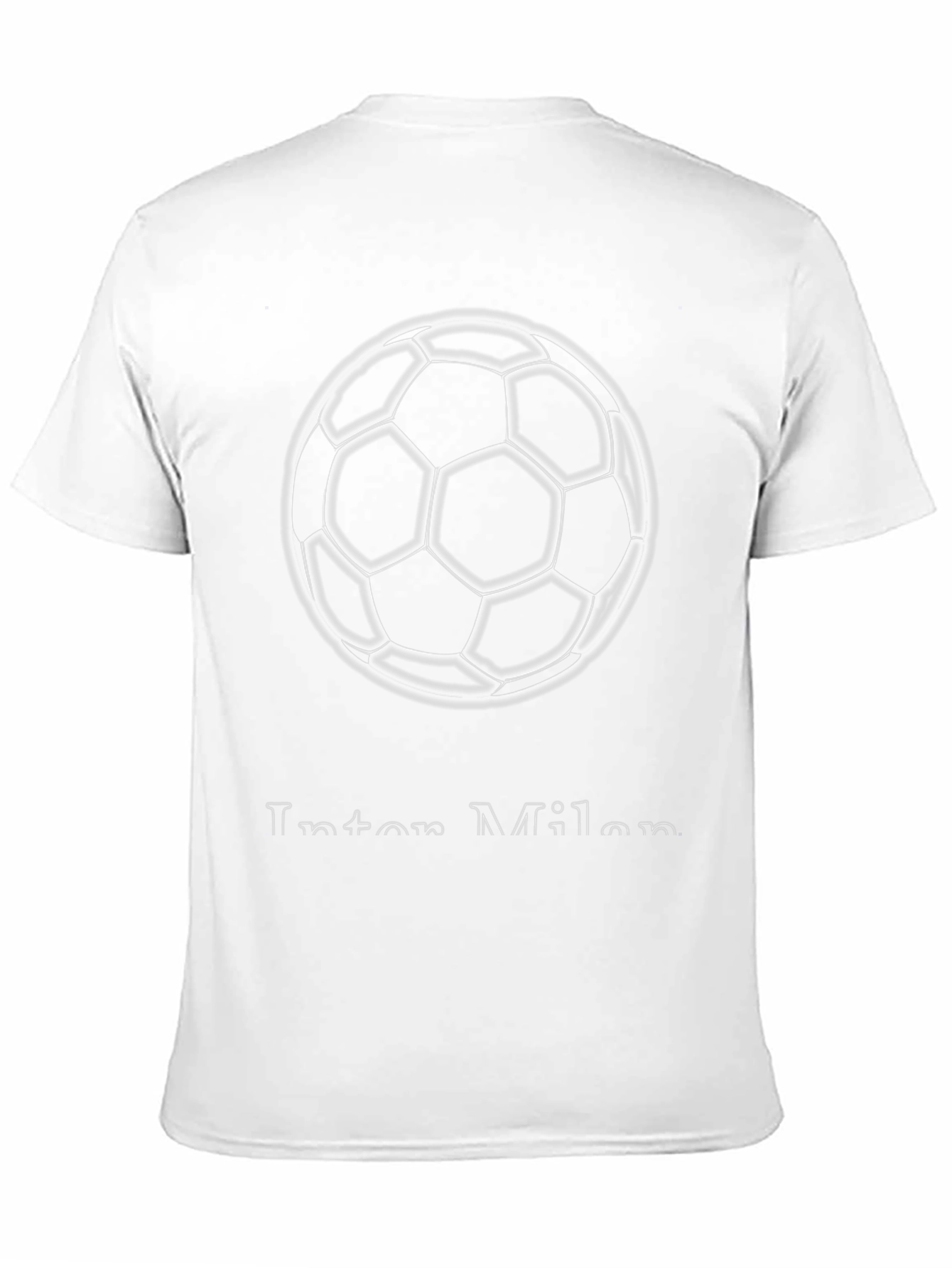 Inter Milan Soccer Ball Graphic T-Shirt