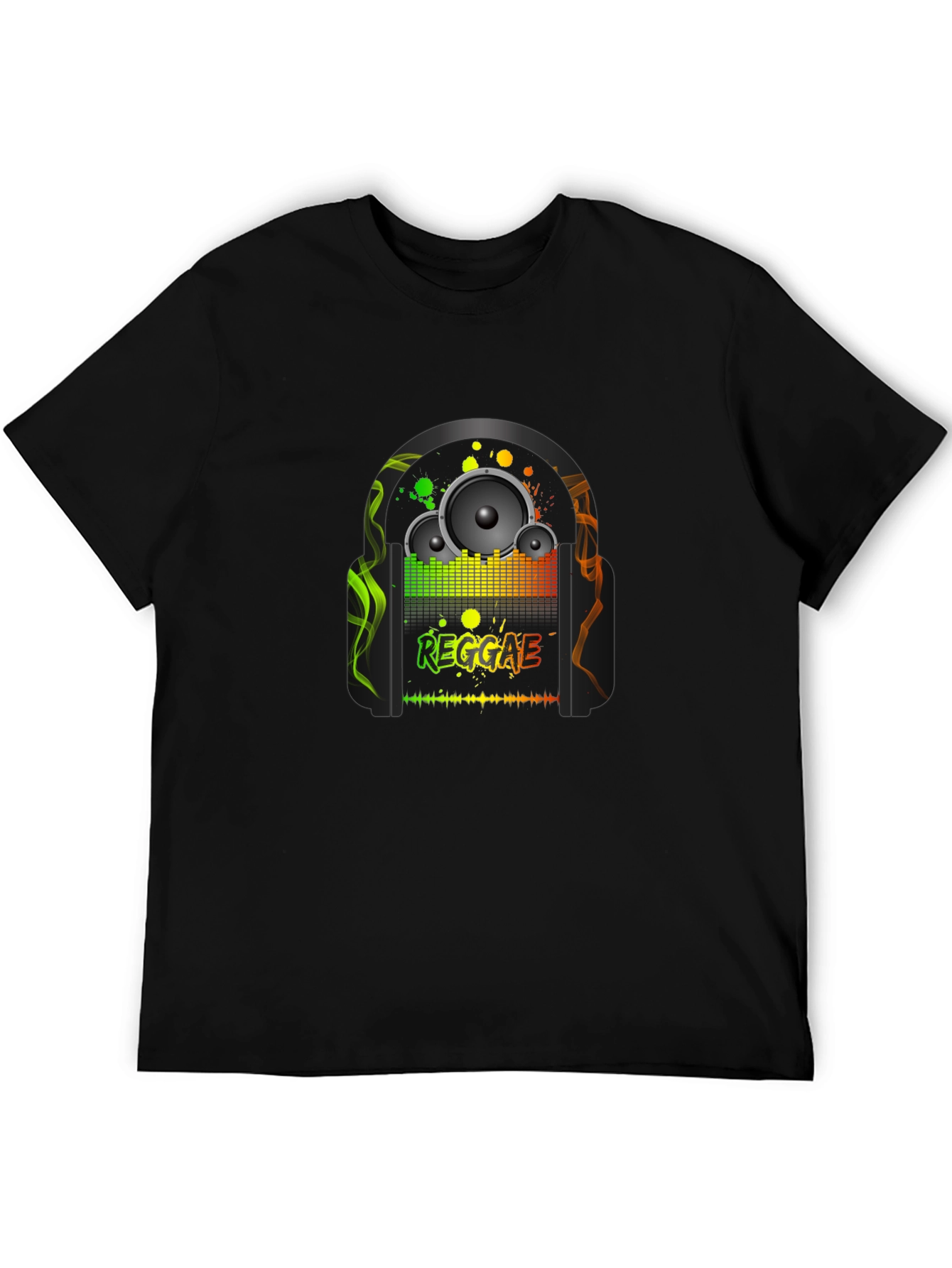 Reggae Music Black T-Shirt - Graphic Tee