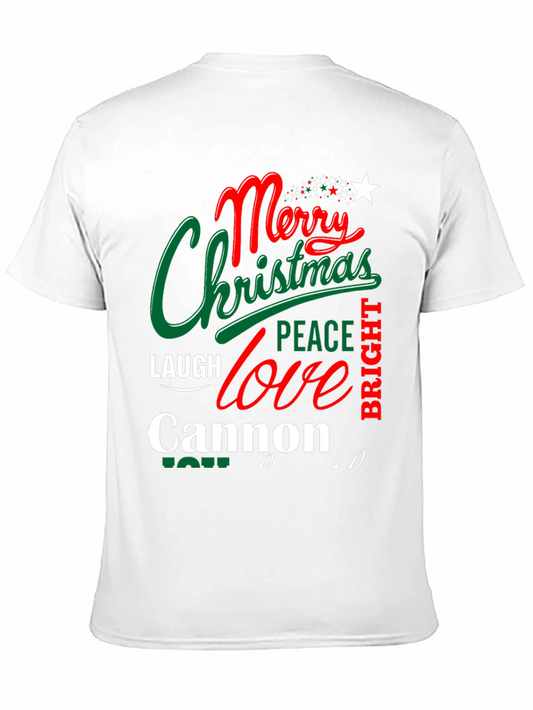 Merry Christmas Personalized Cannon T-Shirt