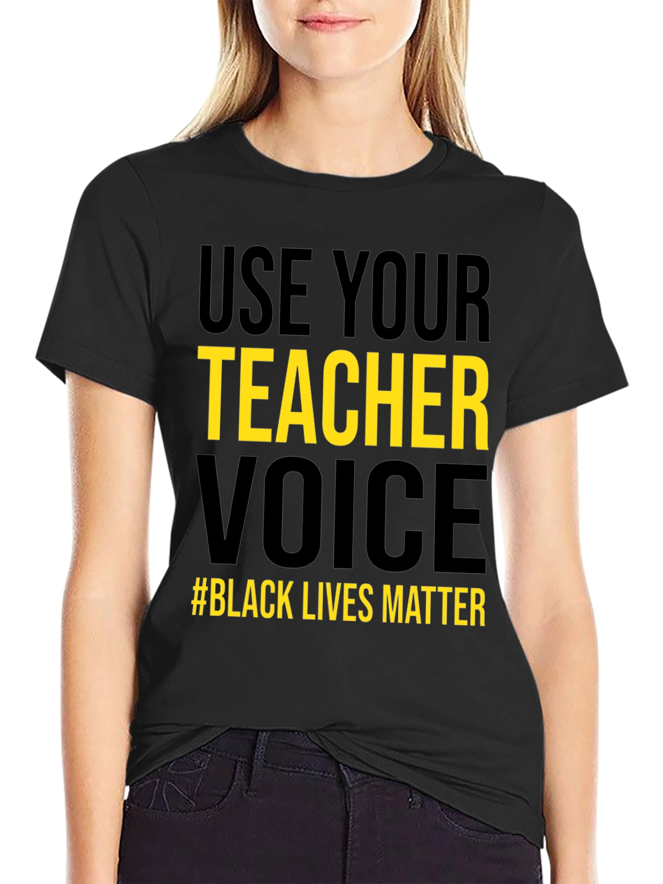 Use Your Teacher Voice Black Lives Matter T-Shirt