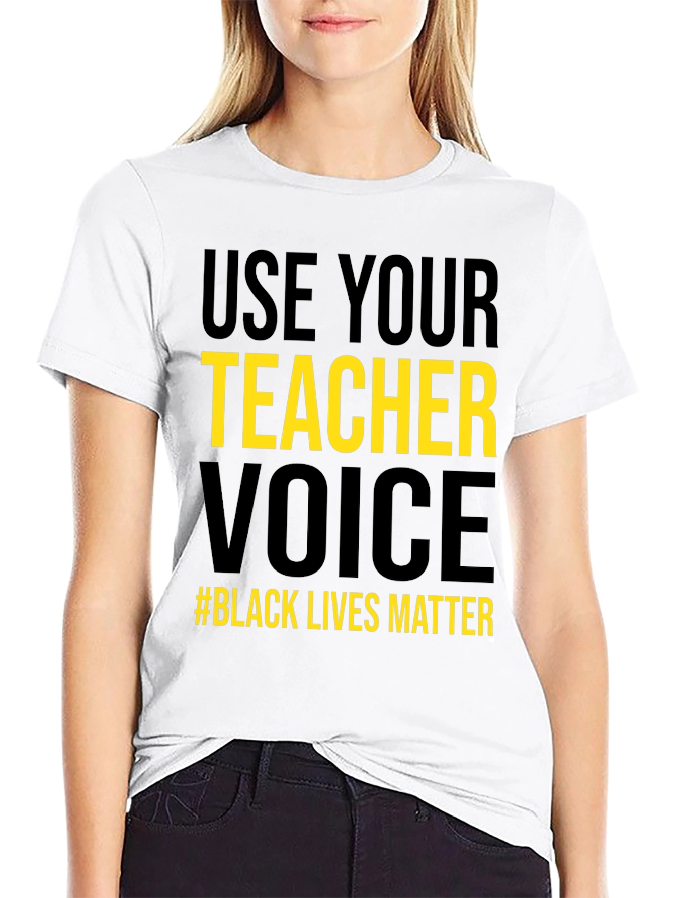 Use Your Teacher Voice Black Lives Matter T-Shirt