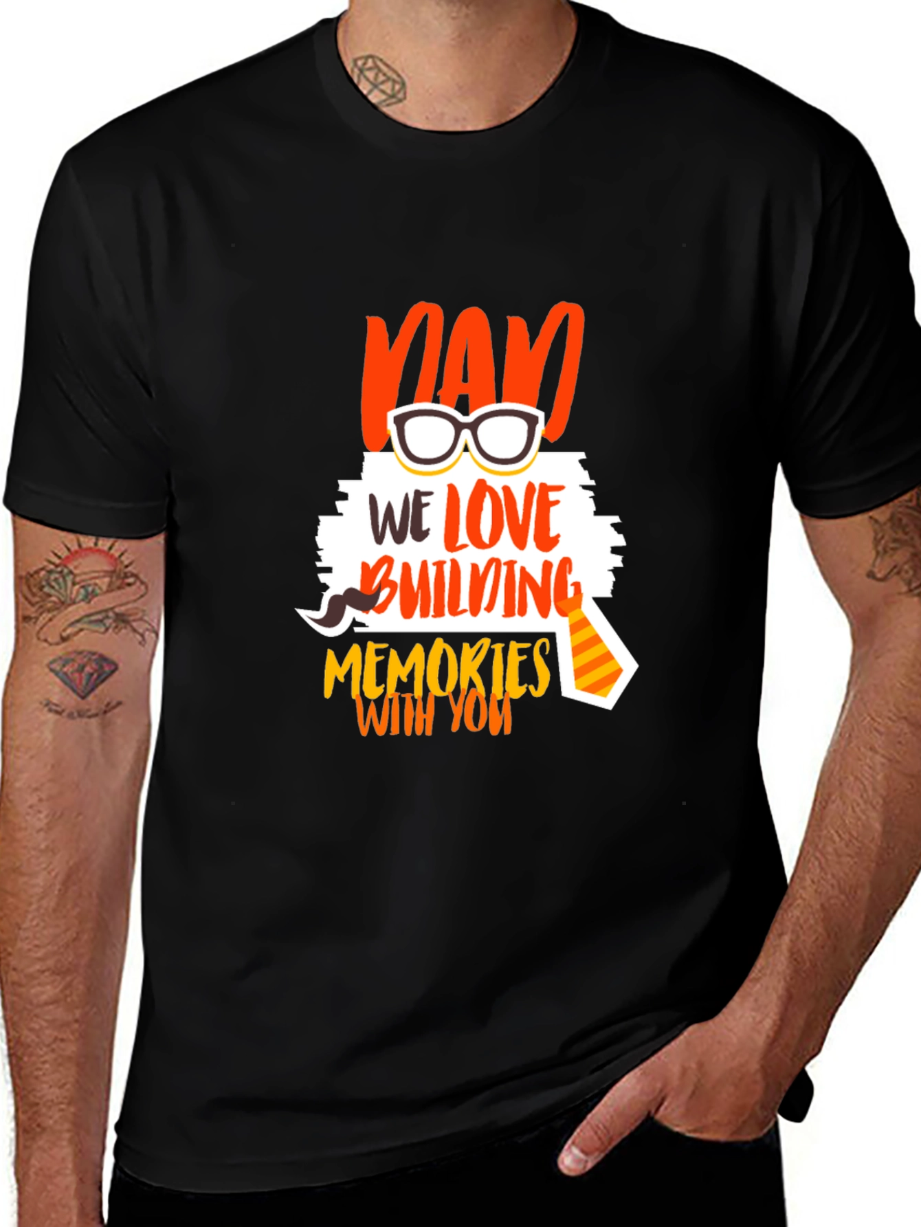 Dad We Love Building Memories T-Shirt