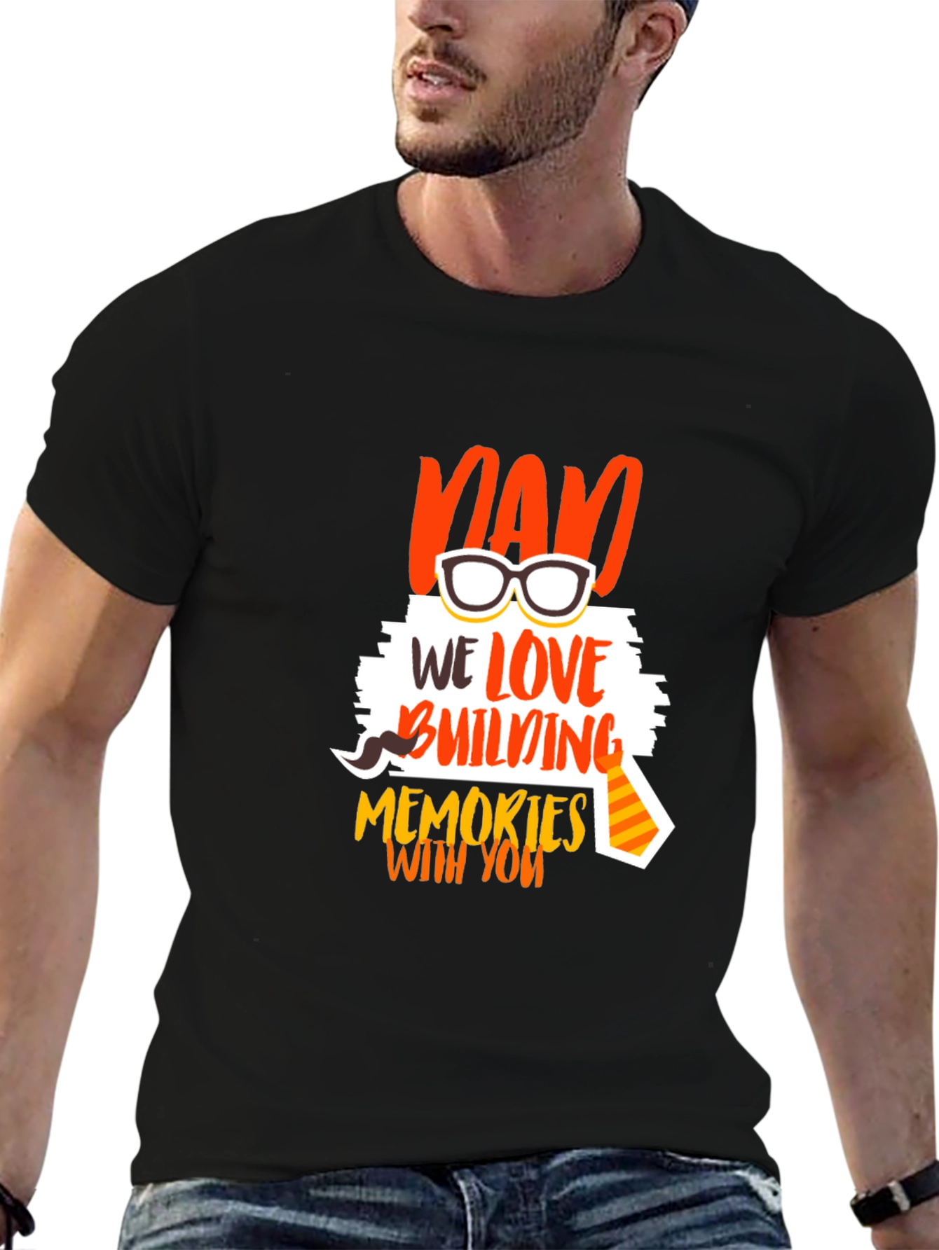 Dad We Love Building Memories T-Shirt
