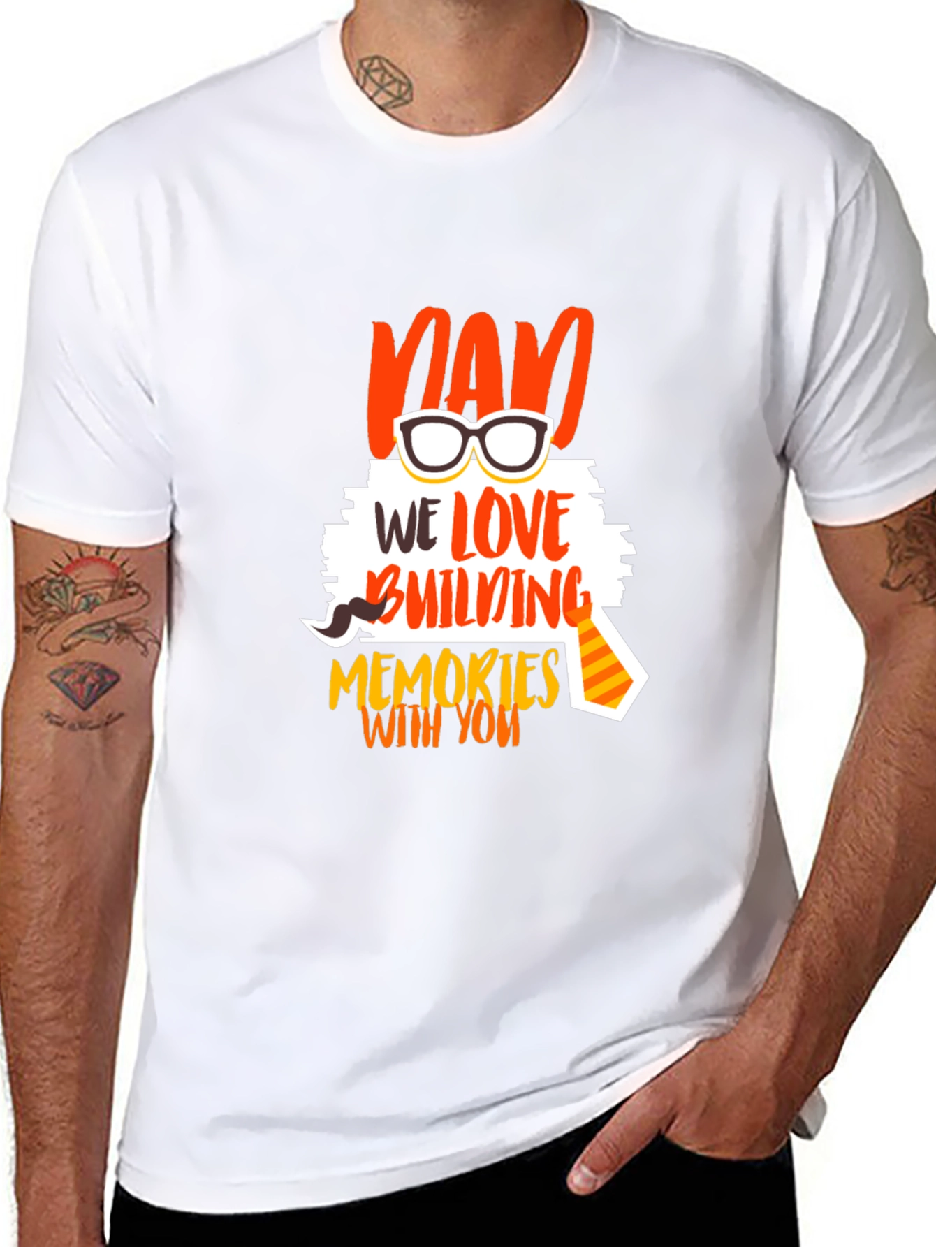 Dad We Love Building Memories T-Shirt