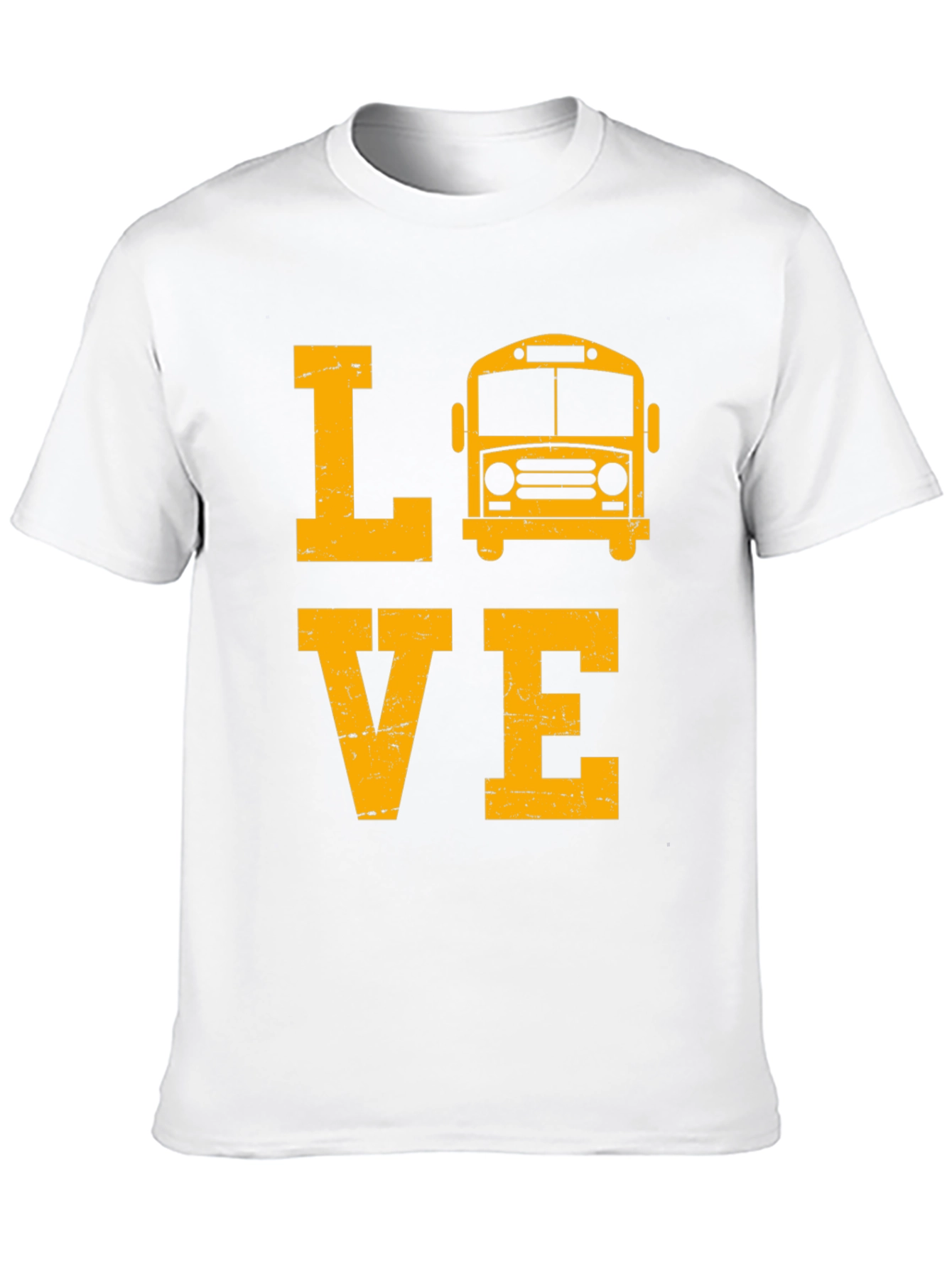 Love School Bus Black T-Shirt