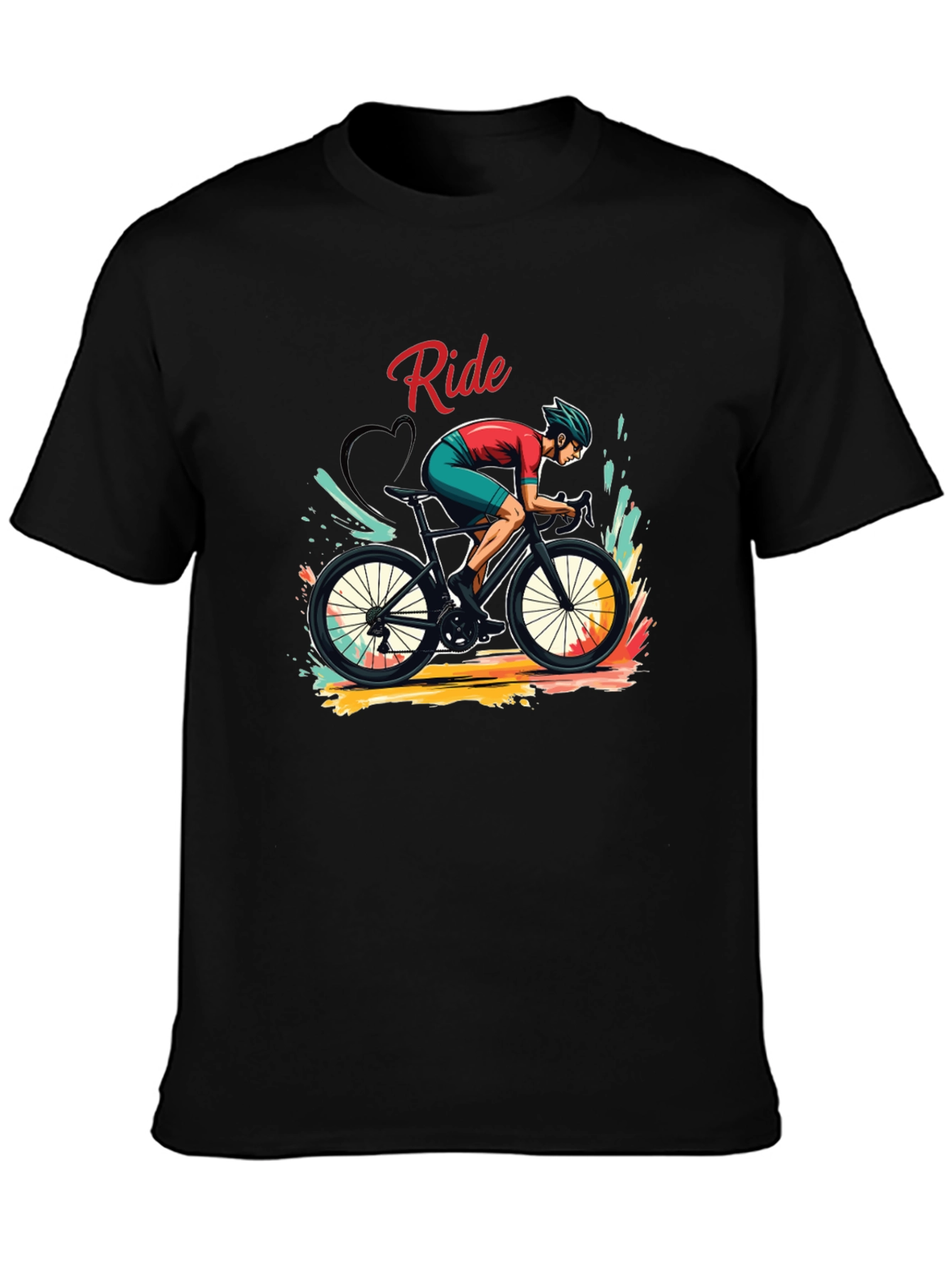 Ride Graphic Black T-Shirt