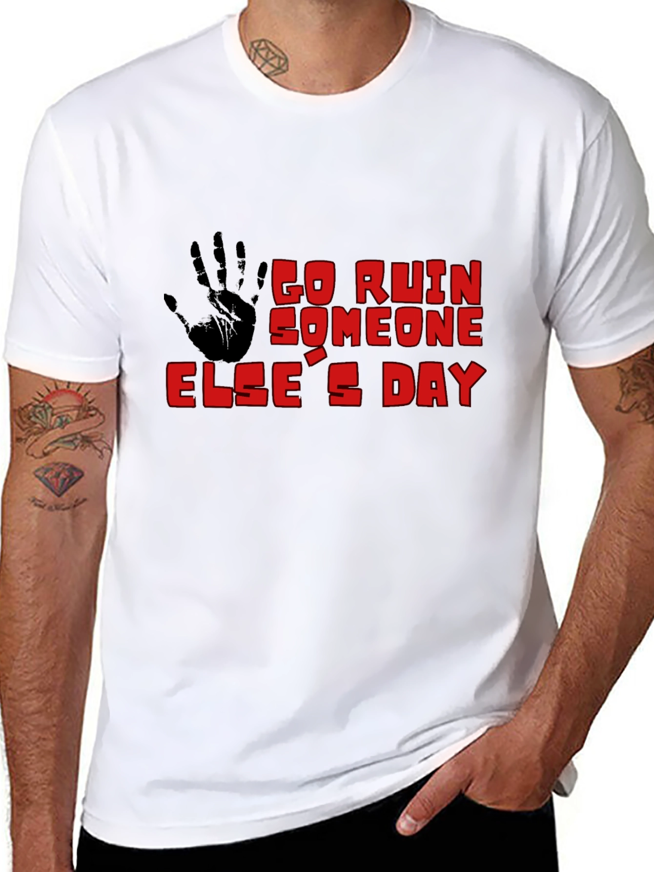 Go Ruin Someone Elses Day Black T-Shirt