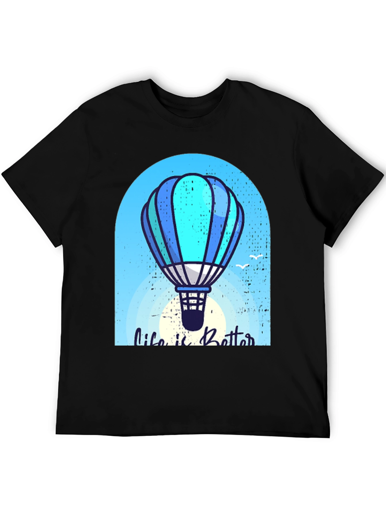 Life is Better Hot Air Balloon Graphic Tee