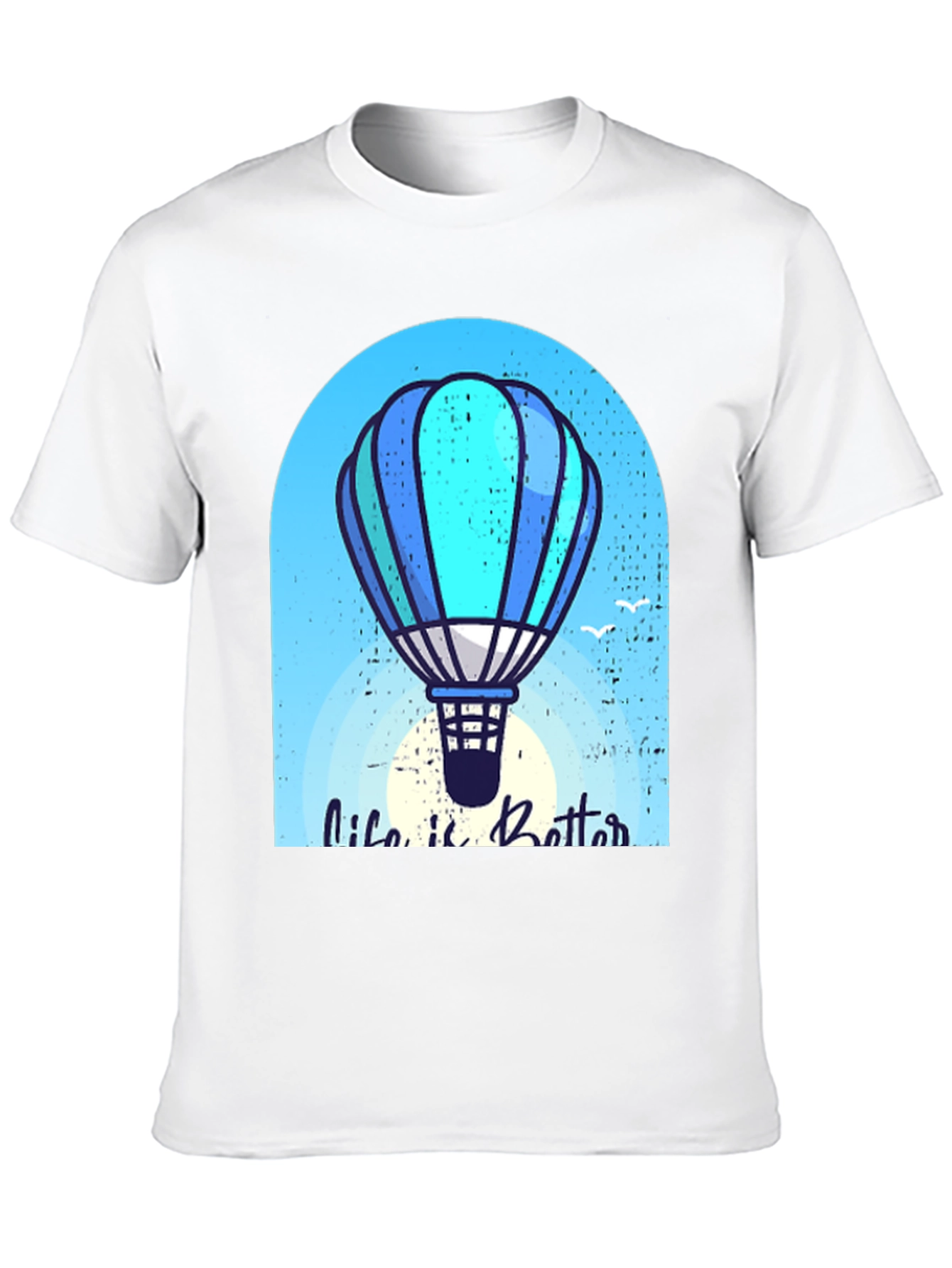 Life is Better Hot Air Balloon Graphic Tee