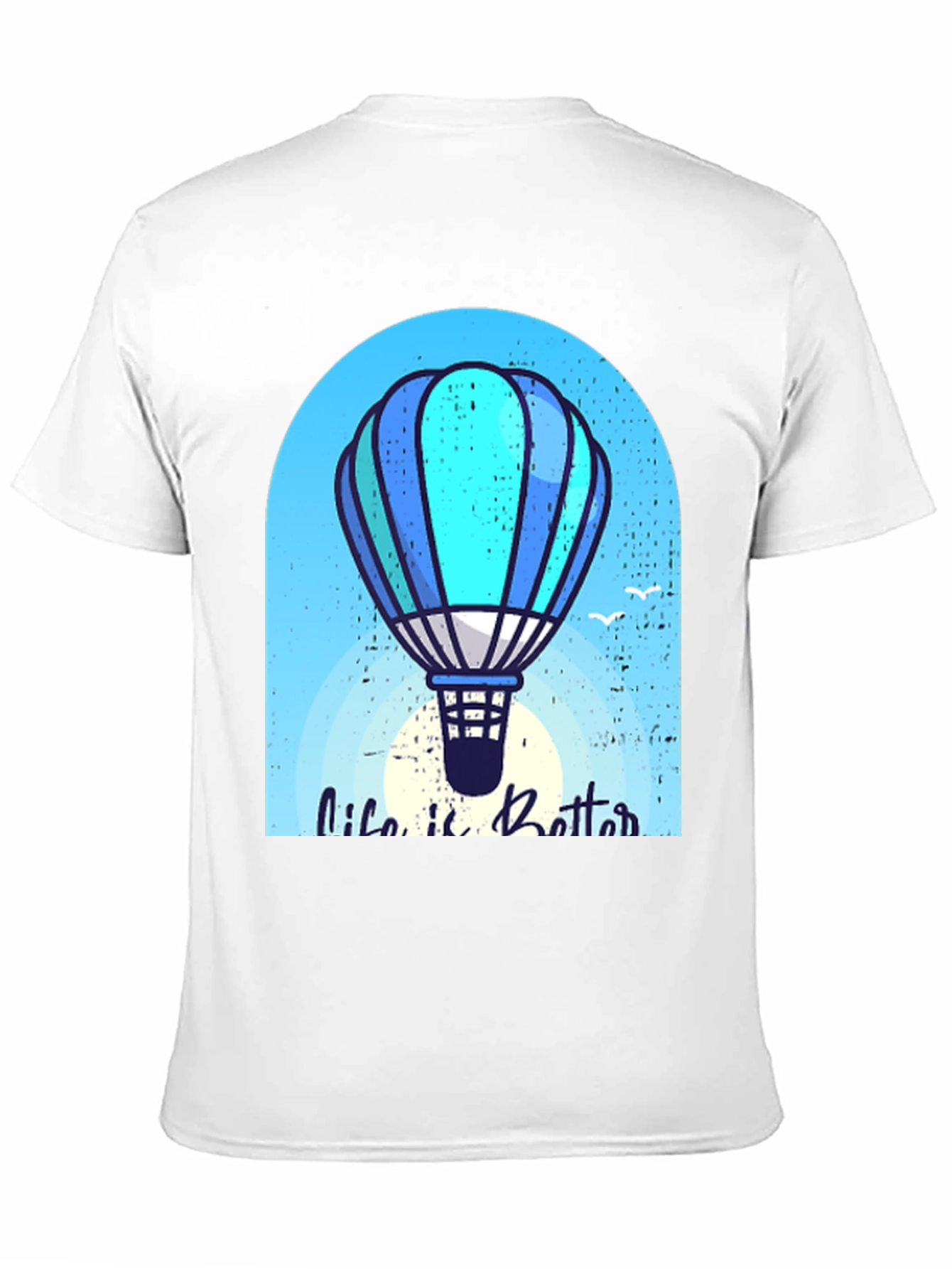 Life is Better Hot Air Balloon Graphic Tee