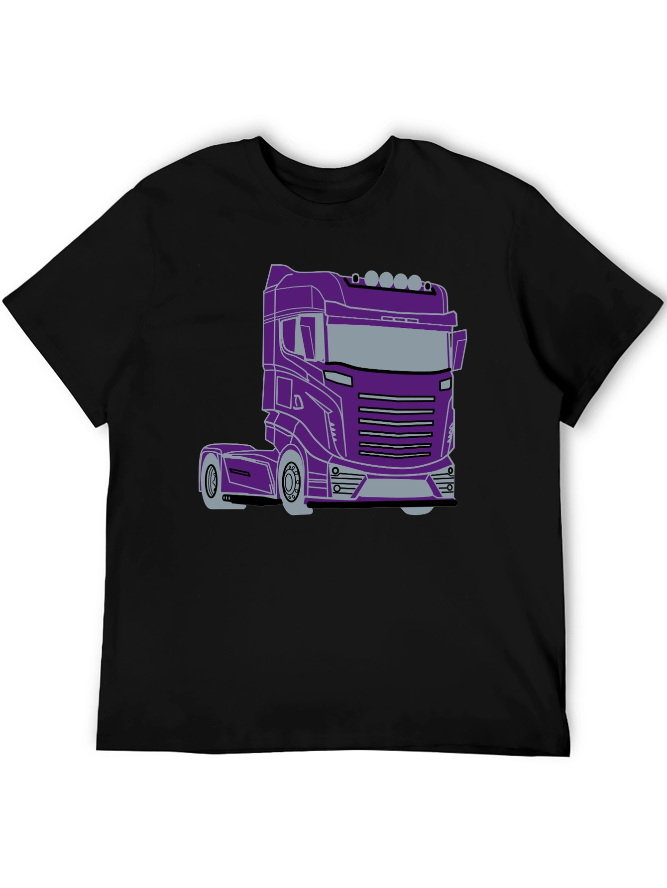 Truck Graphic Tee - Sleek Purple Rig